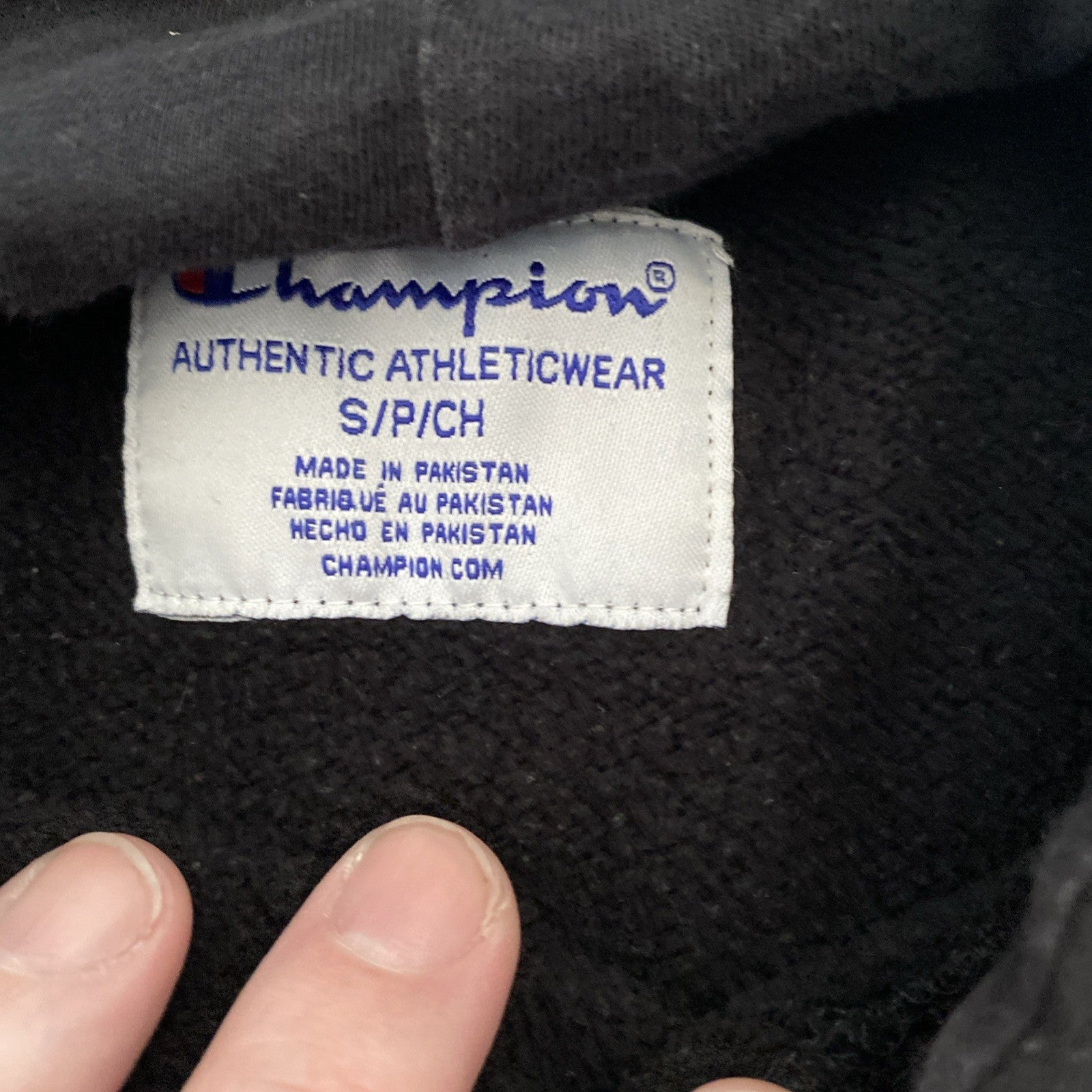 Champion Black Hoodie Men’s XL
