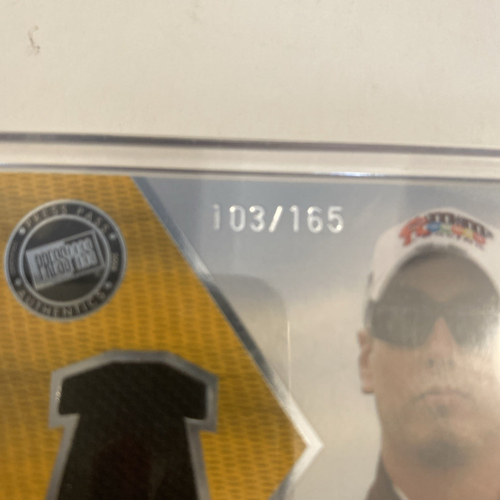 Press pass corporate cuts Kyle Bush 103-165 Race Driver Worn Shirt 2009
