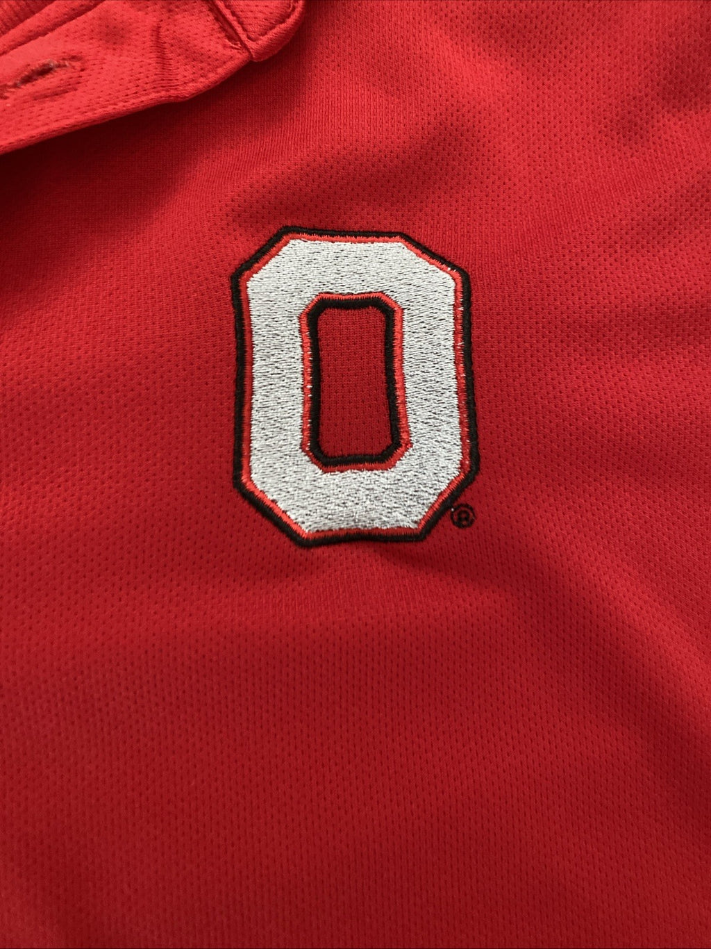 Scarlet and Gday Ohio State University buckeyes polo men’s medium read free ship