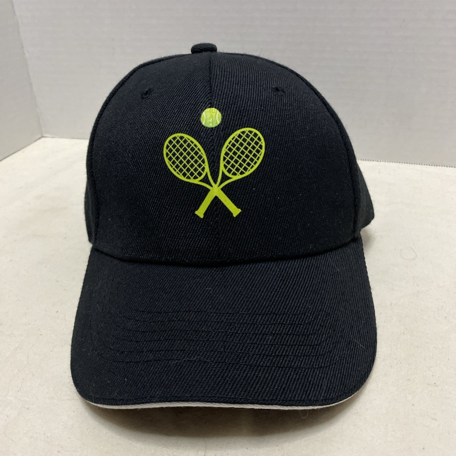 Sports tennis Adjustable black cap hat, tennis cap hat