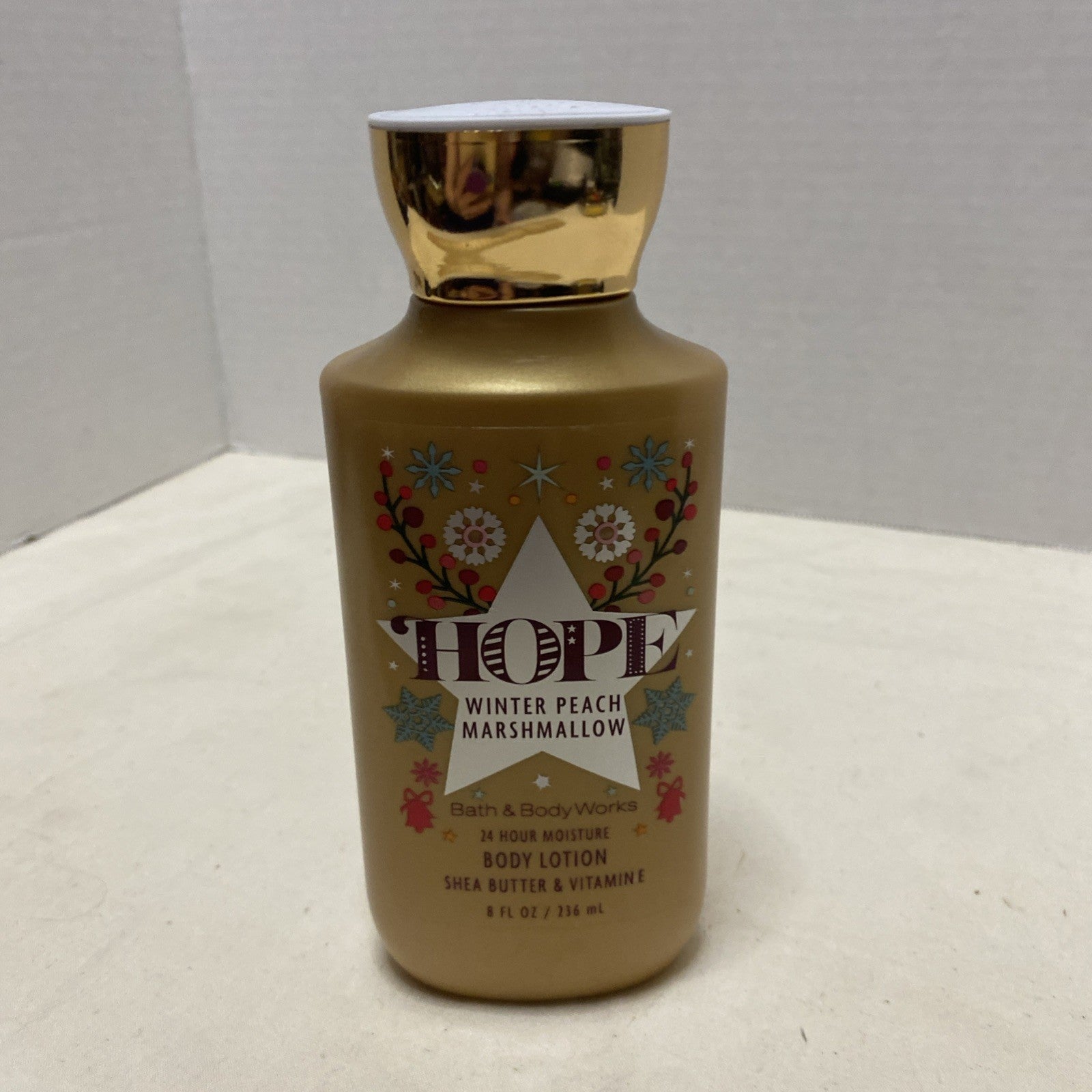 NEW Winter Peach Marshmallow HOPE 8 oz Body Lotion Bath & Body Works