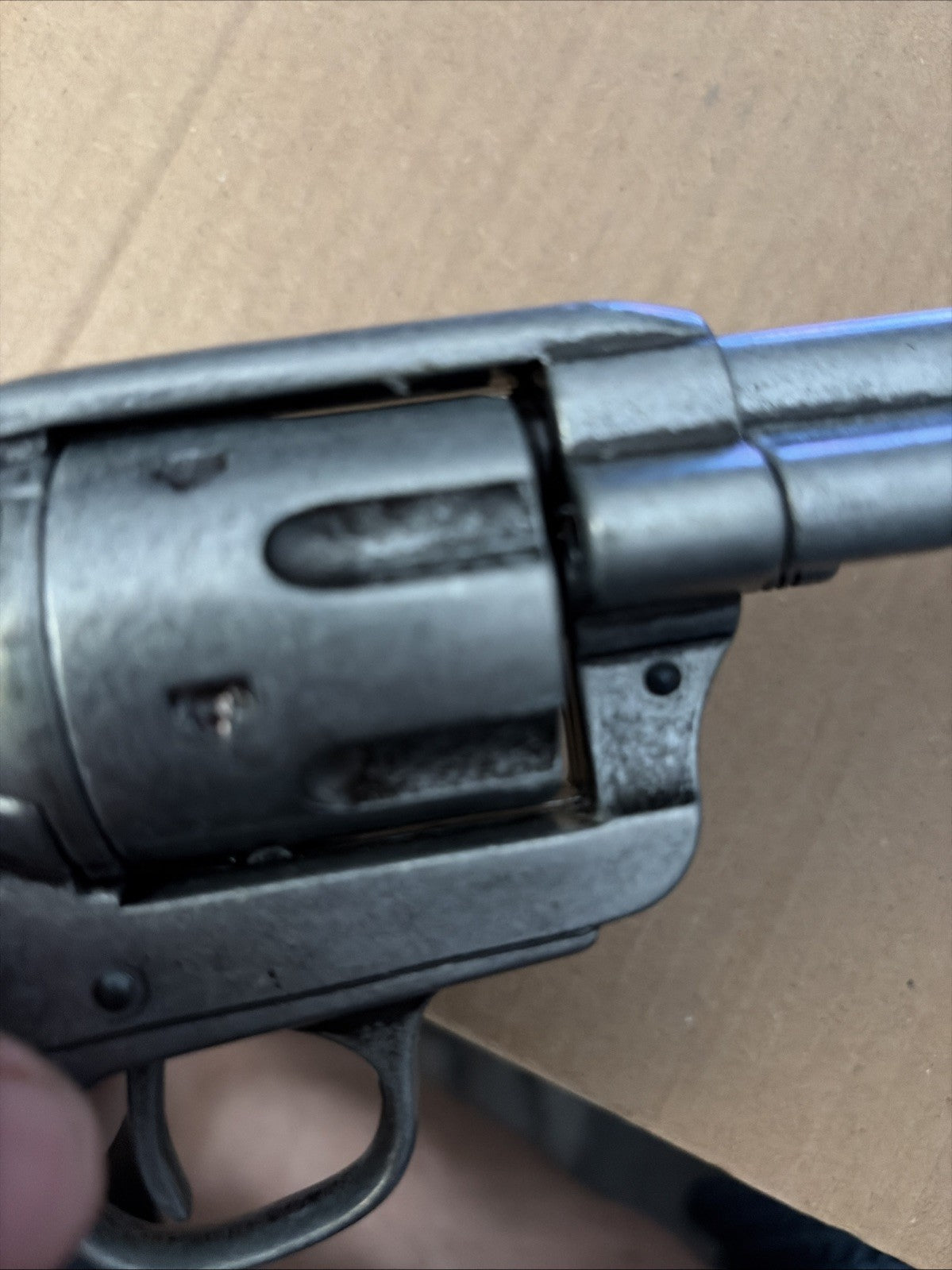 Denix Old West Frontier Replica Antique Grey Revolver Non-Firing Gun With Box