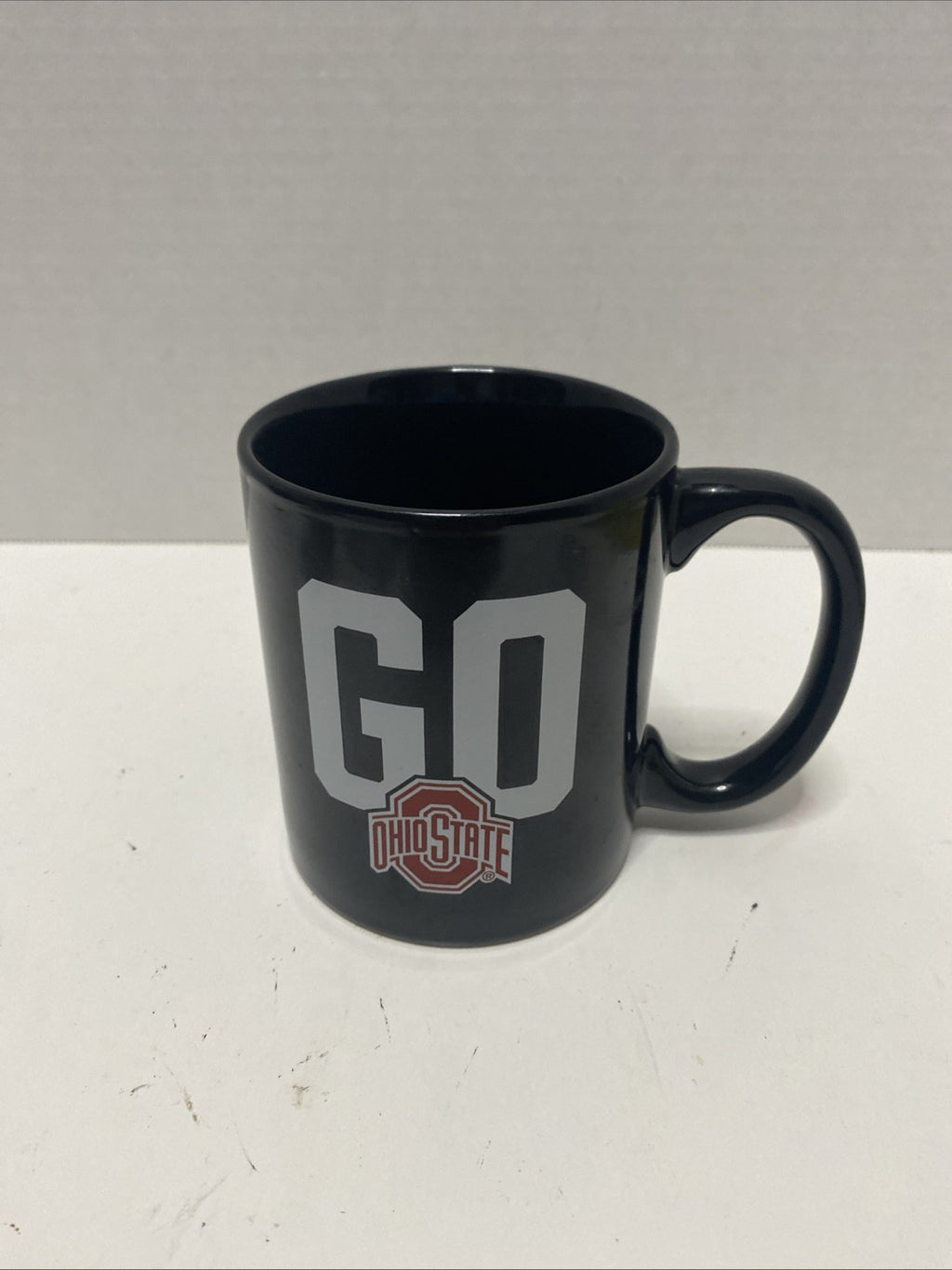 Ohio State University Coffee Mug Black with Red OSU Emblem!