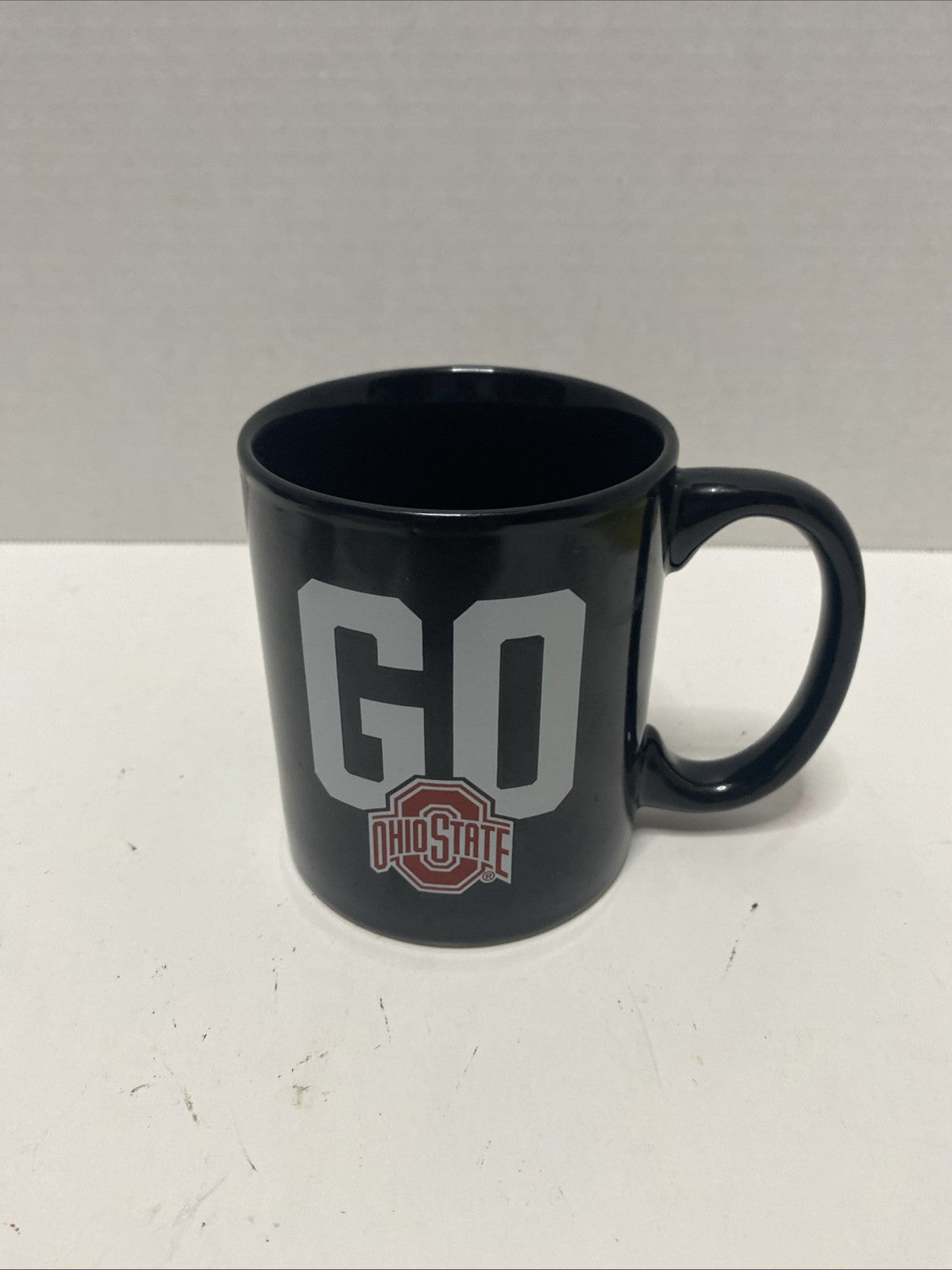 Ohio State University Coffee Mug Black with Red OSU Emblem!