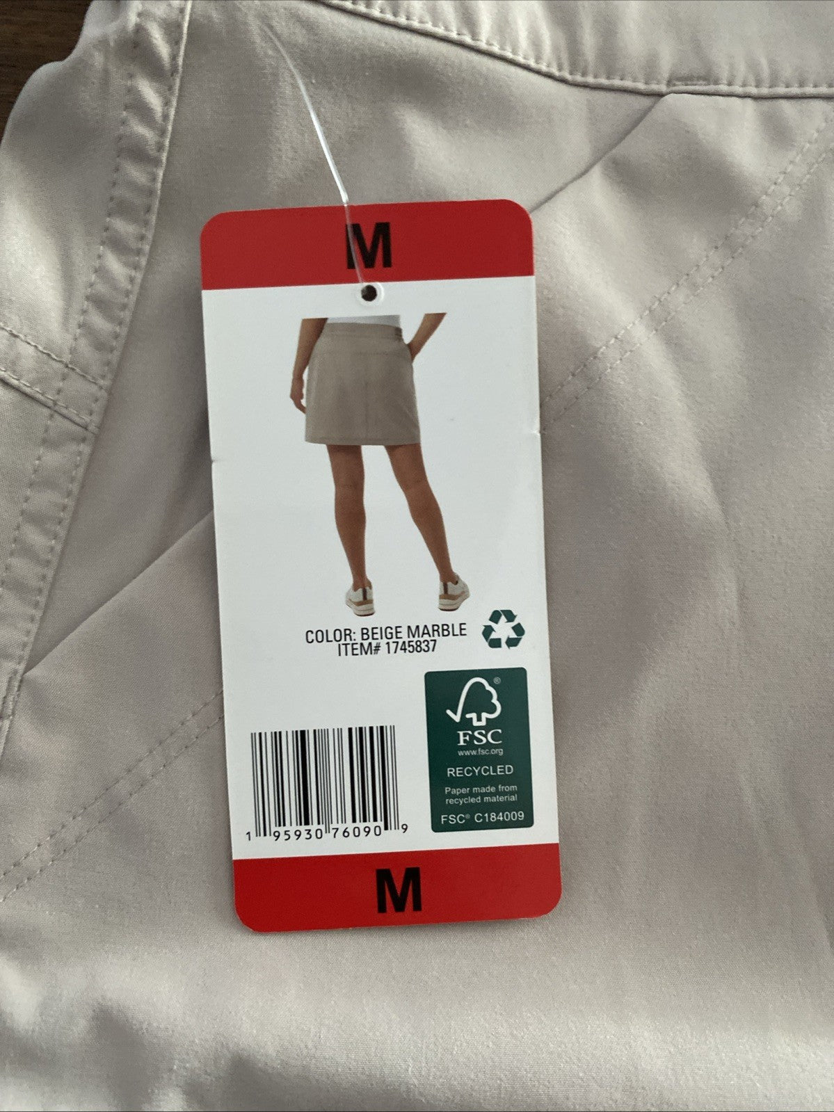 32 Degrees Cool Womens Lightweight Tech Skort Size MEDIUM Travel Summer Golf NEW