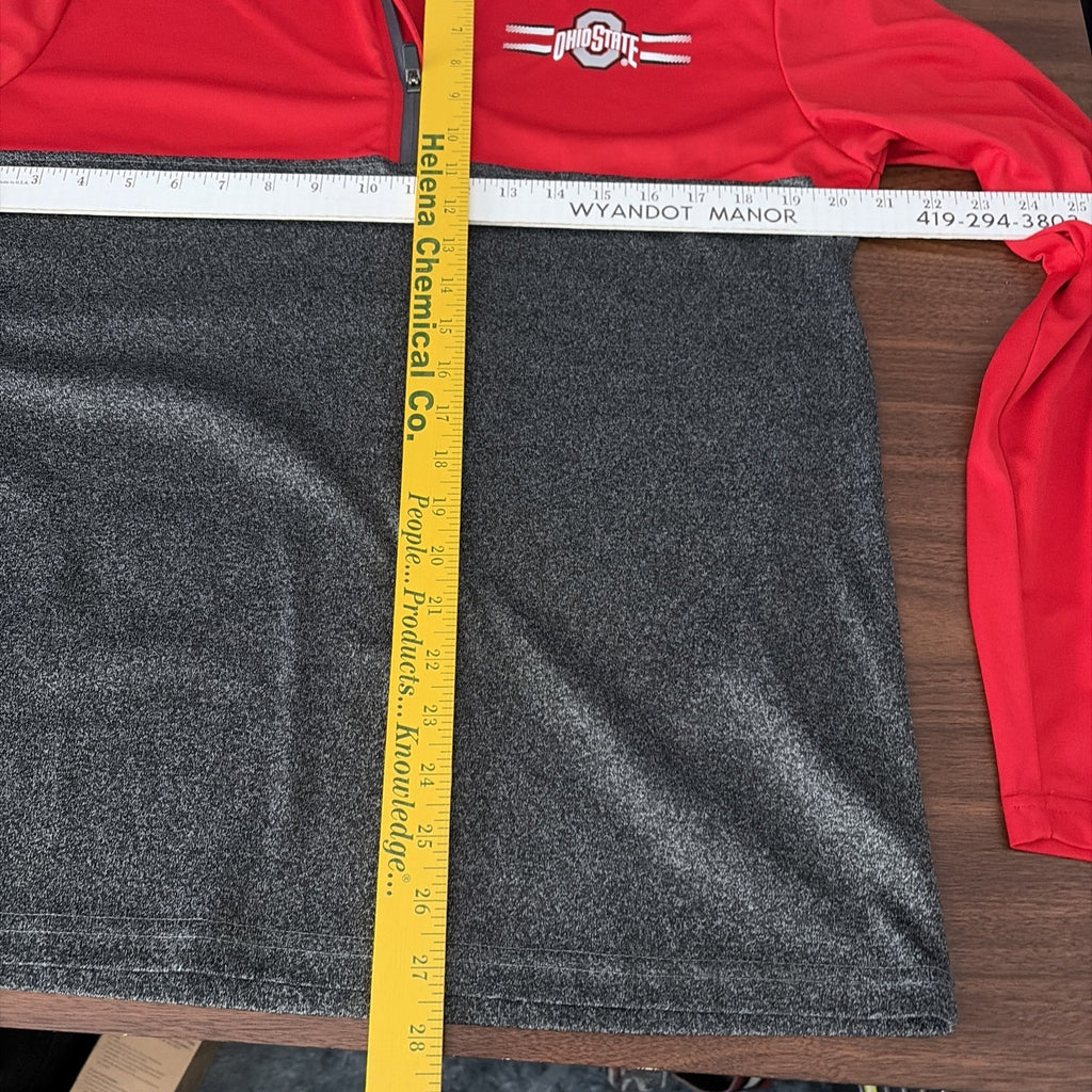 Ohio State Buckeyes Mens Pullover 1/4 Zip Top Size Medium