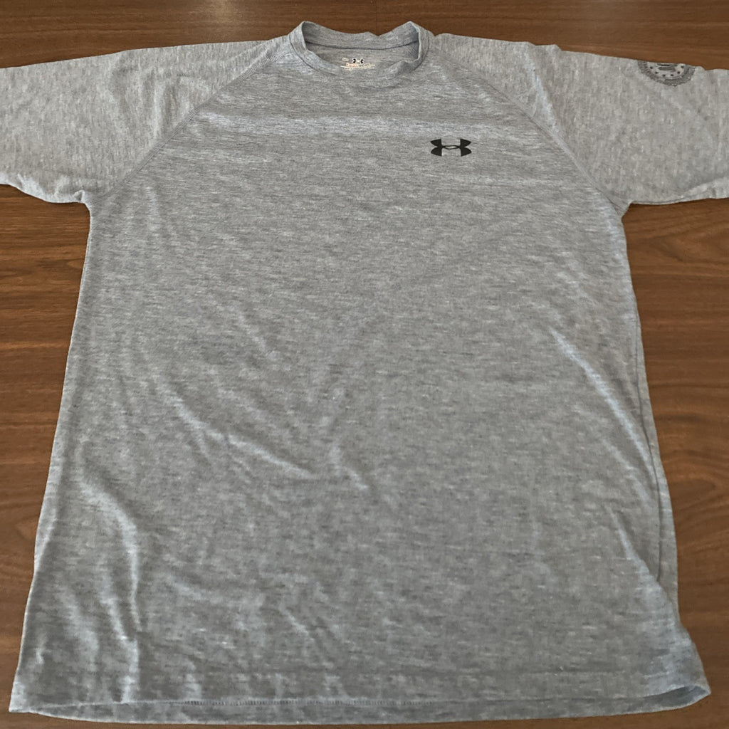 Under Armour small short sleeve shirt FBI logo left sleeve