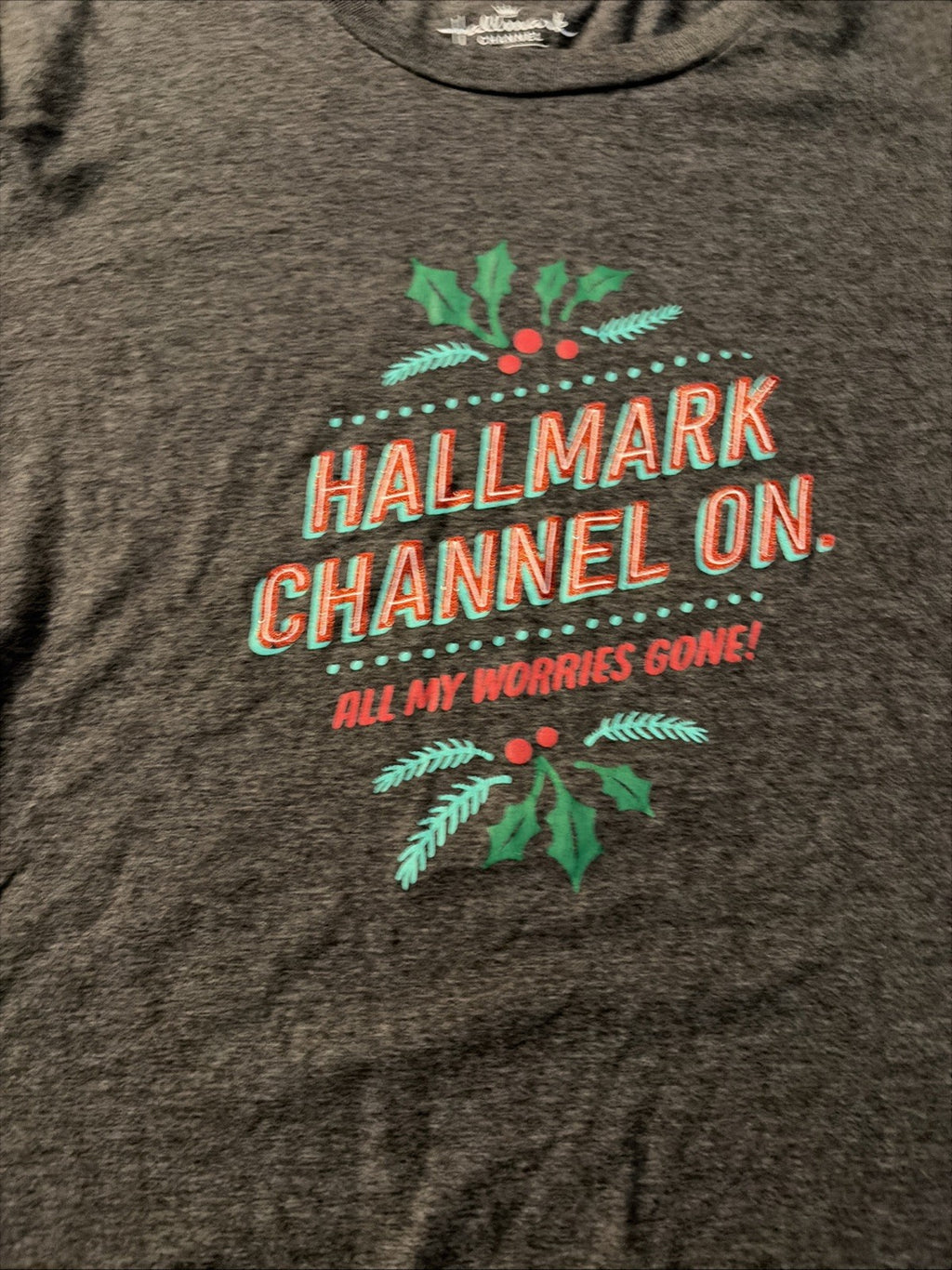 Hallmark Women’s Small Hallmark Channel On T-Shirt, Short Sleeve T-Shirt