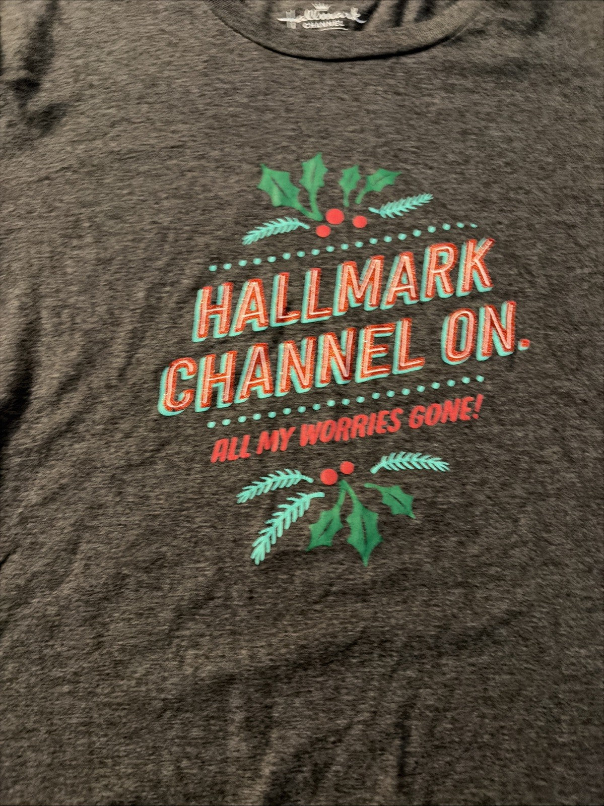 Hallmark Women’s Small Hallmark Channel On T-Shirt, Short Sleeve T-Shirt