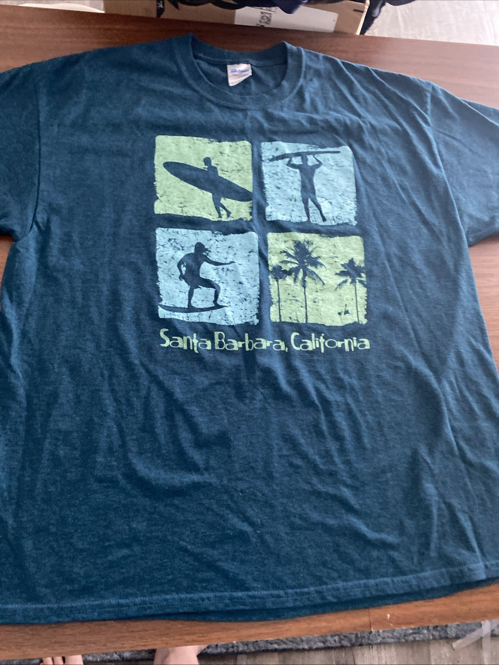 MONTEREY CALIFORNIA GRAPHIC T-SHIRT  ( MENS XL) BLUE TONE PREOWNED