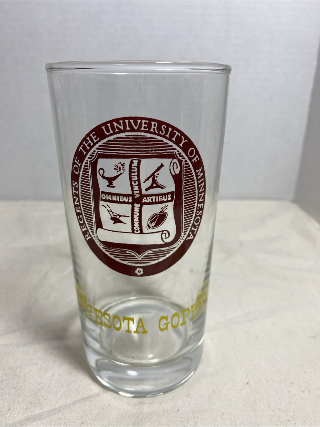 1960's Marathon Big 10 UNIV OF MINNESOTA "Gophers" Drinking Tumbler (5.5" H)