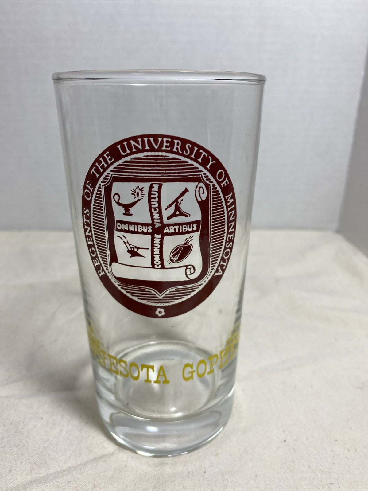 1960's Marathon Big 10 UNIV OF MINNESOTA "Gophers" Drinking Tumbler (5.5" H)