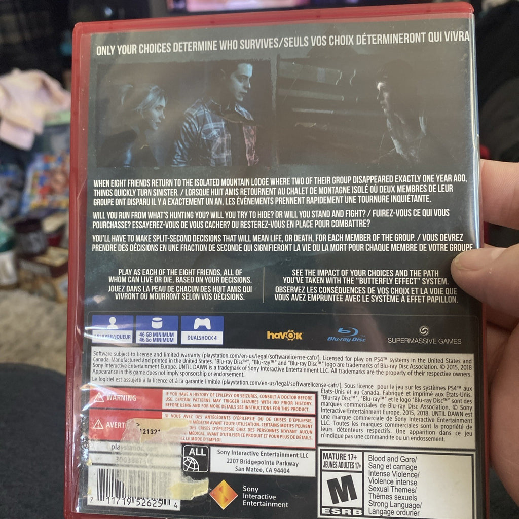 Until Dawn - Sony PlayStation 4 Hits