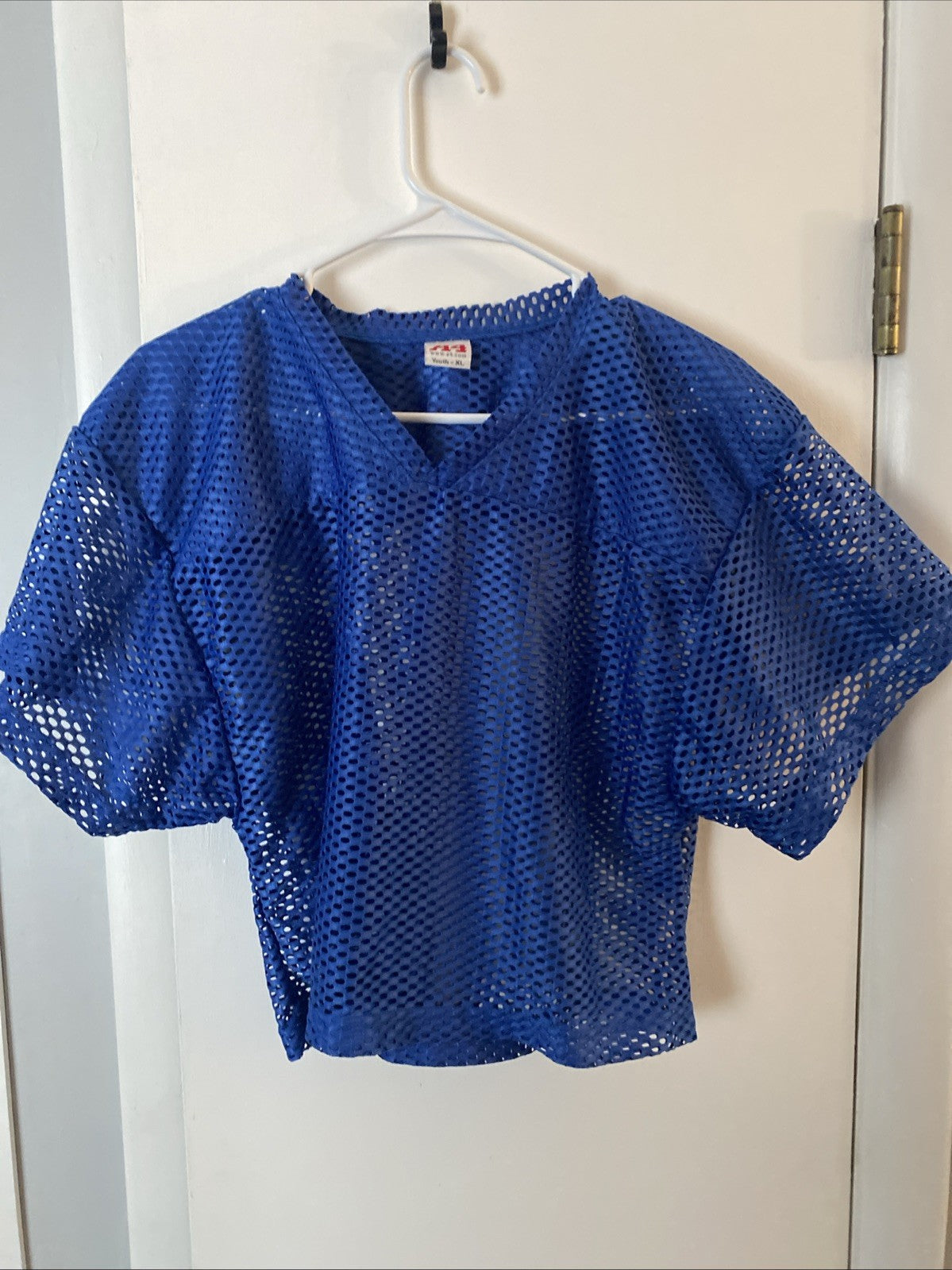 Rawlings Football Practice Jersey Youth Size CL SS Polyester Mesh Blue