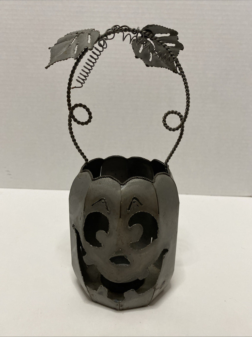 Halloween Pumpkin Votive Candle Holder - Metal