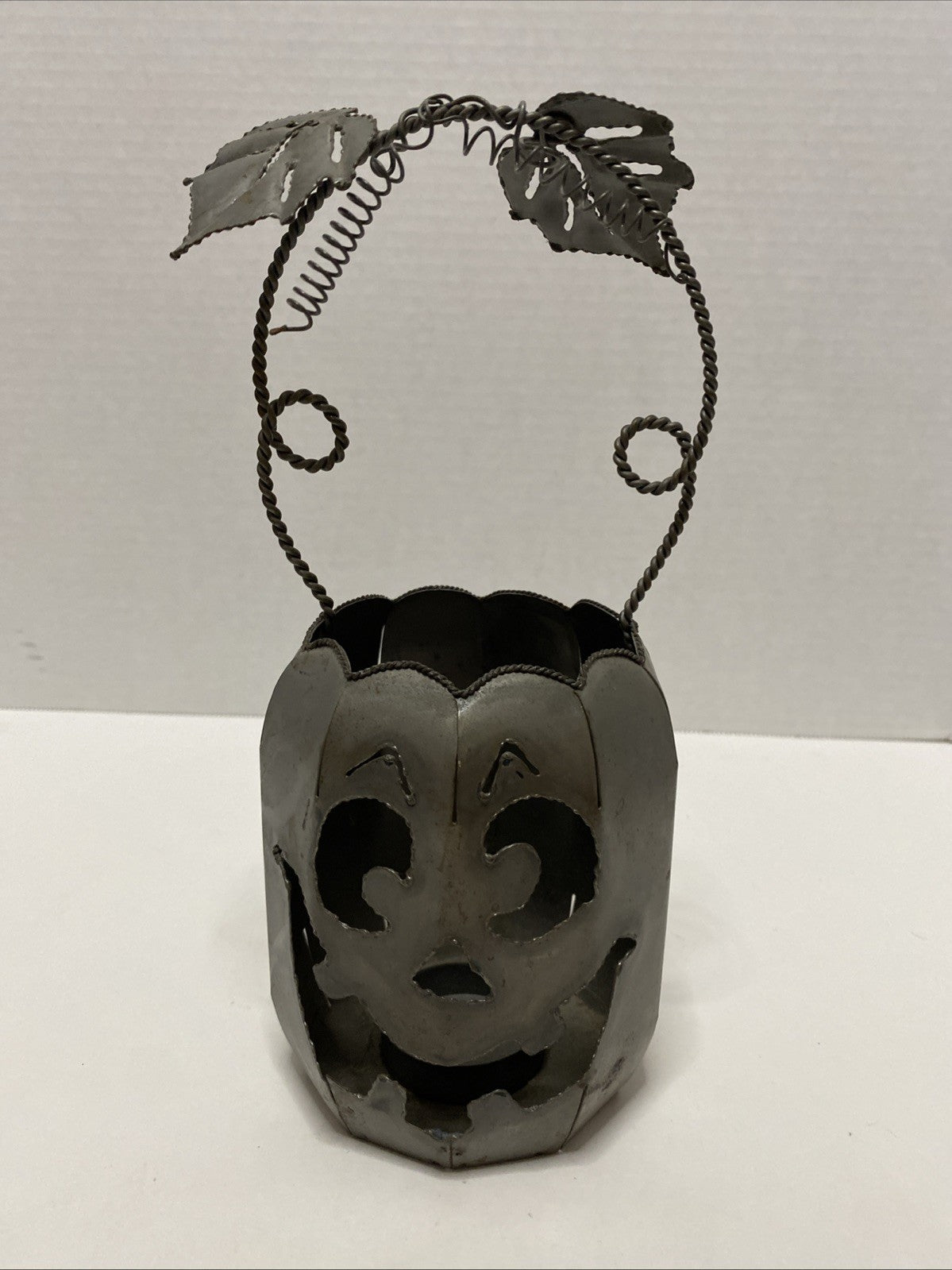 Halloween Pumpkin Votive Candle Holder - Metal