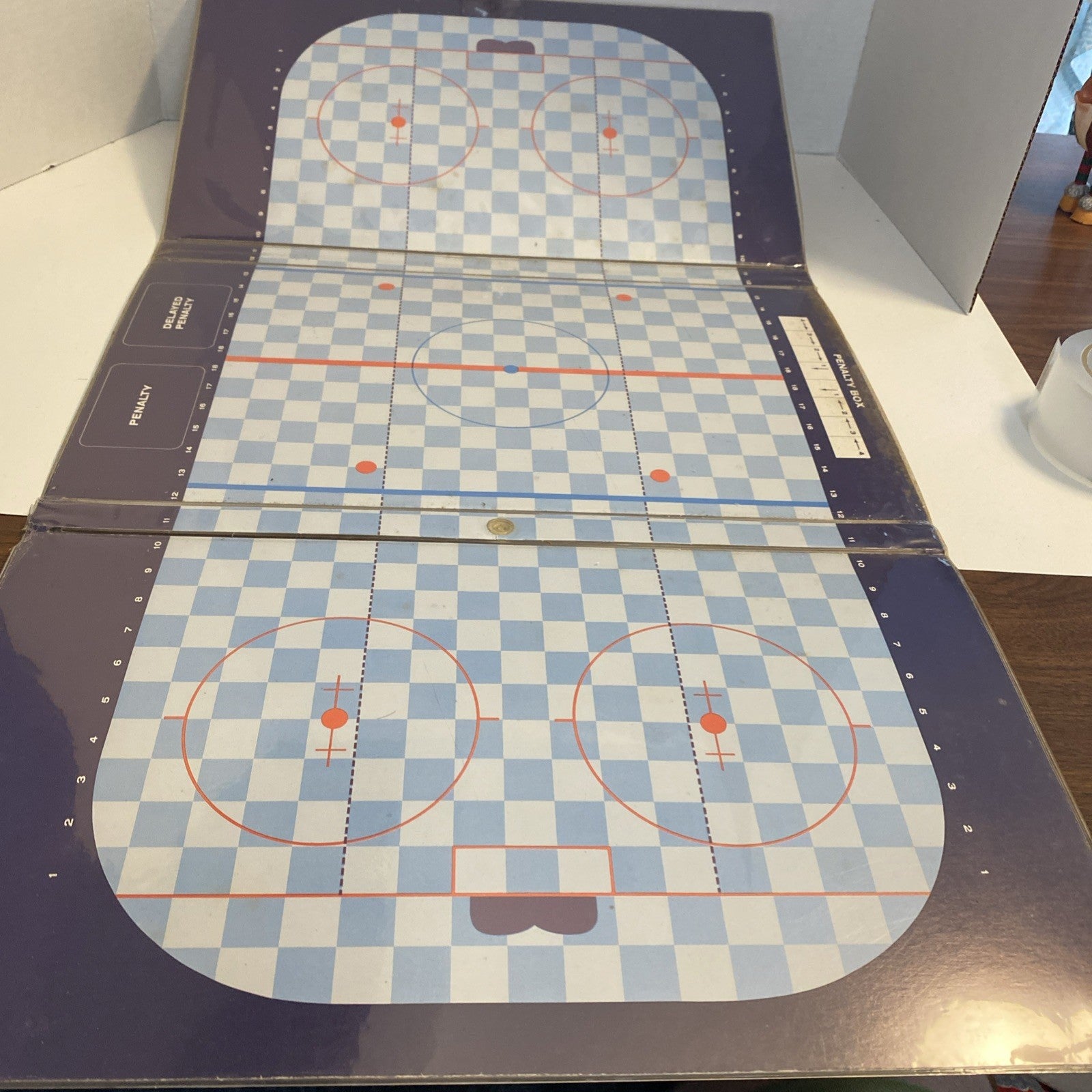 Vintage 1968 Blue Line Hockey Board Game 3M Sports Game Complete Vinyl Case