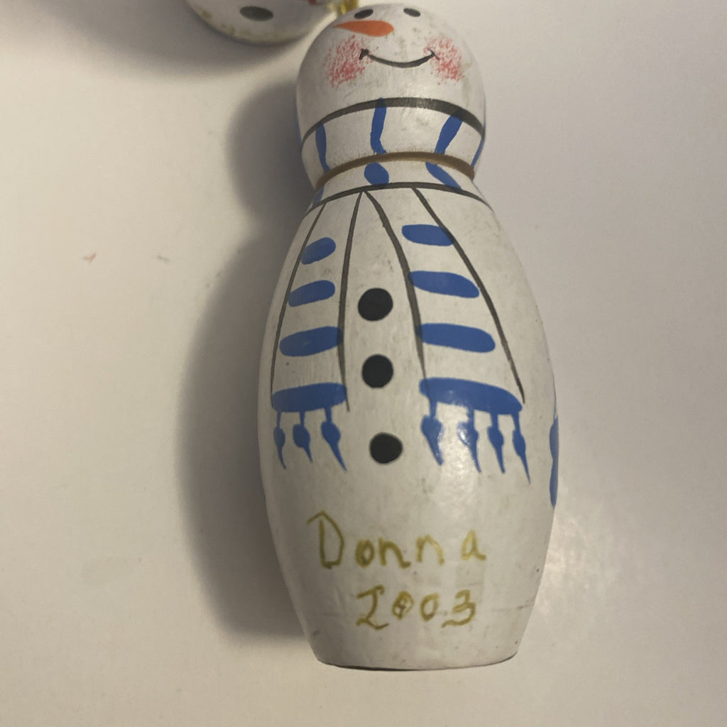 Lot of 12 Wooden Christmas Ornaments And 1 Nut Cracker