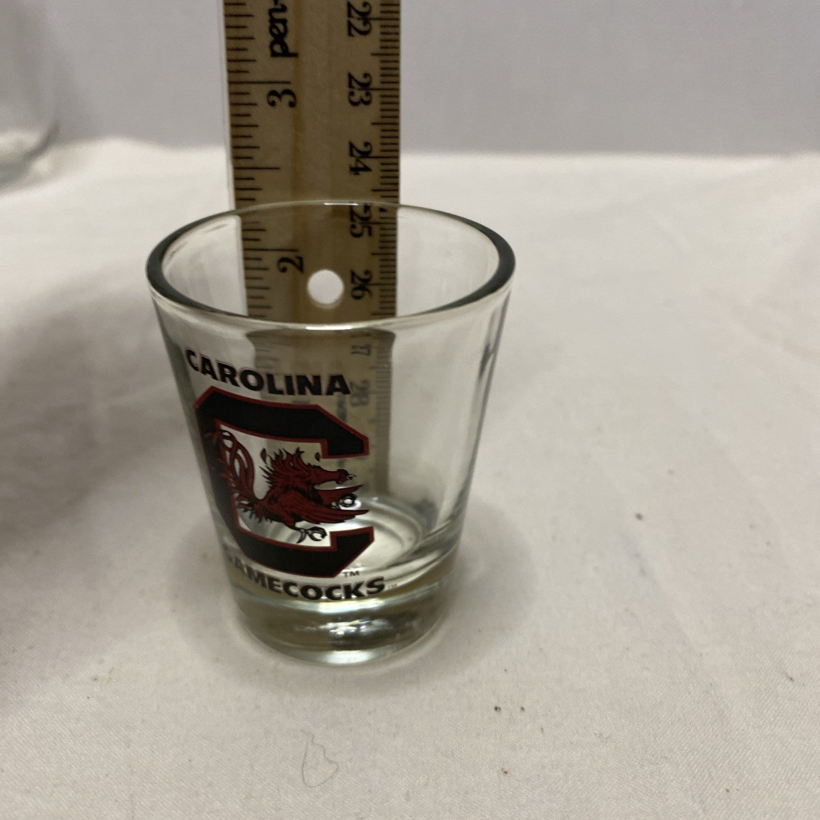 1" Bottle Cap Image Shot Glass ~Carolina Gamecocks