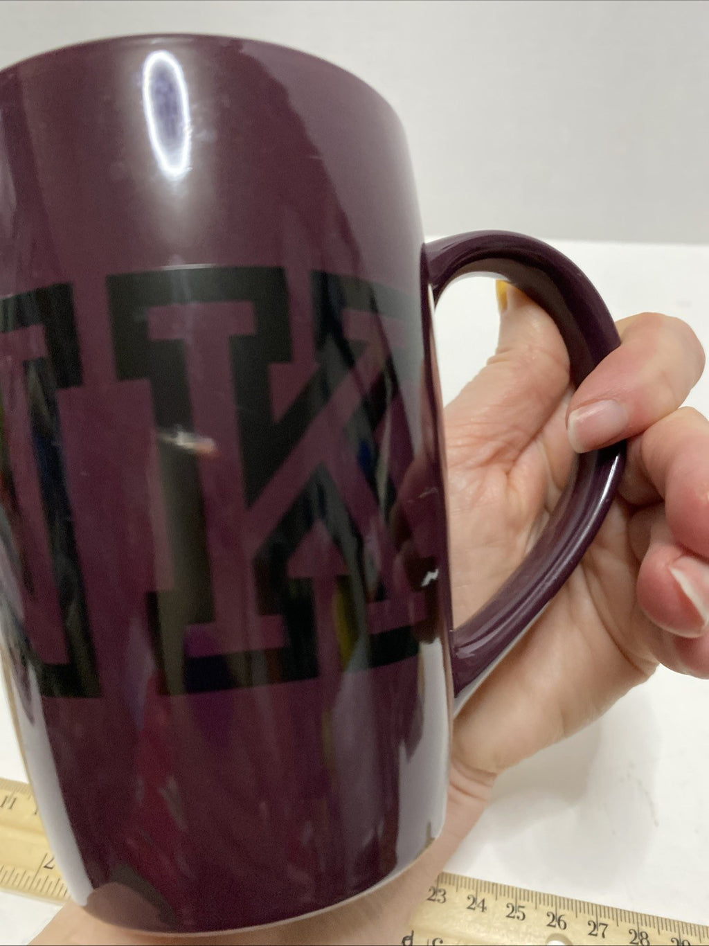 Victoria Secret-"PINK" Gift Love Dark Purple W/Black Logo 16.9 Oz Mug 