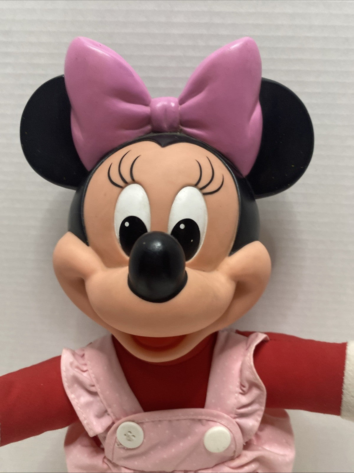 Vintage Minnie Mouse Disney Plush/Plastic 15" Doll Learn to Dress