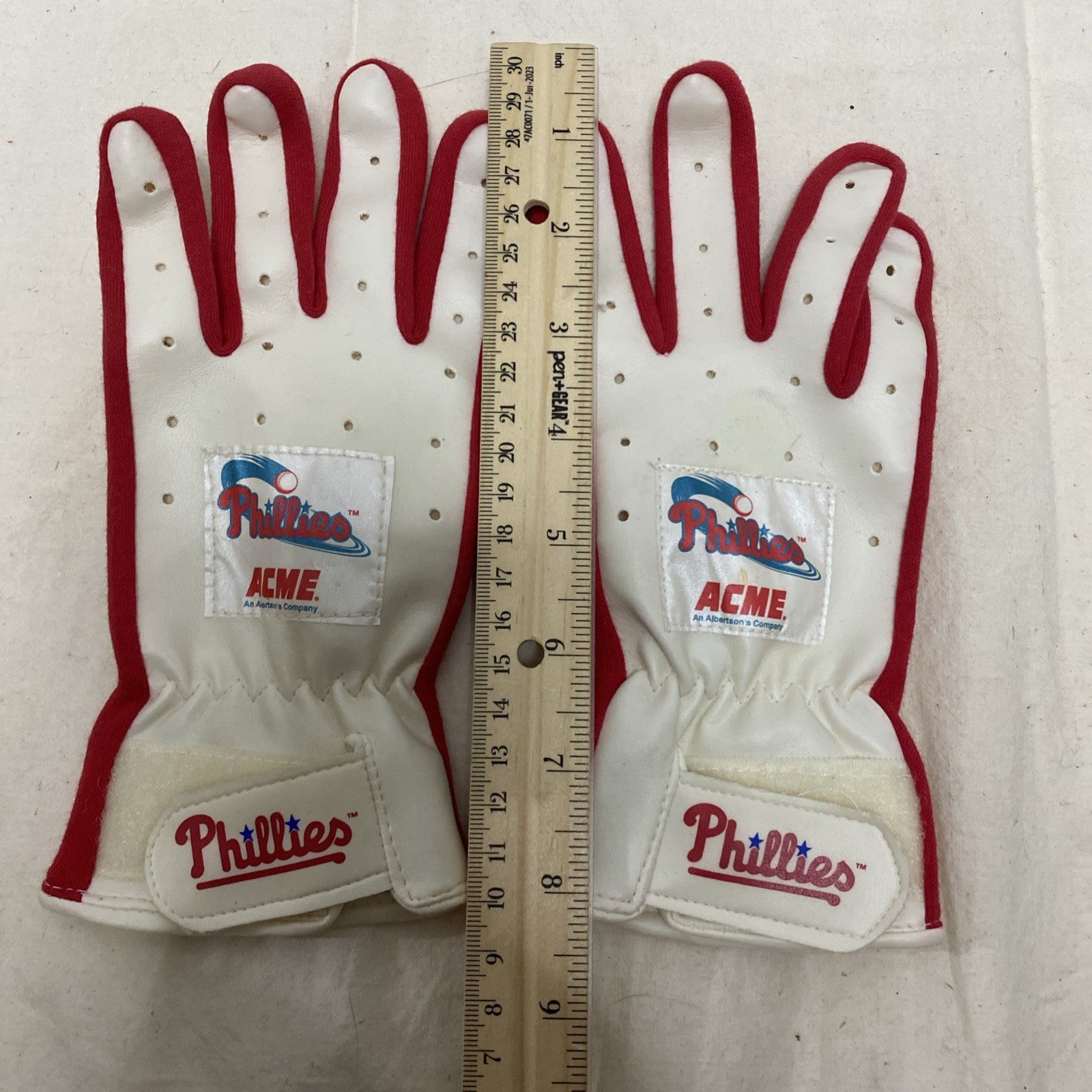 Philadelphia Phillies ACME Vintage MLB Baseball Retro Batting Gloves 