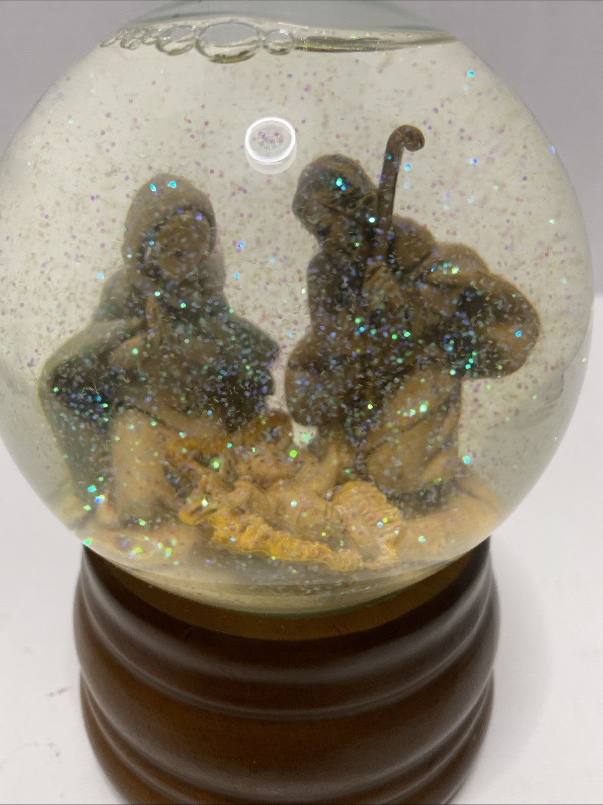 Fontanini Glitterdome Roman Inc Vintage Musical Holy Family O Holy Night  1989 
