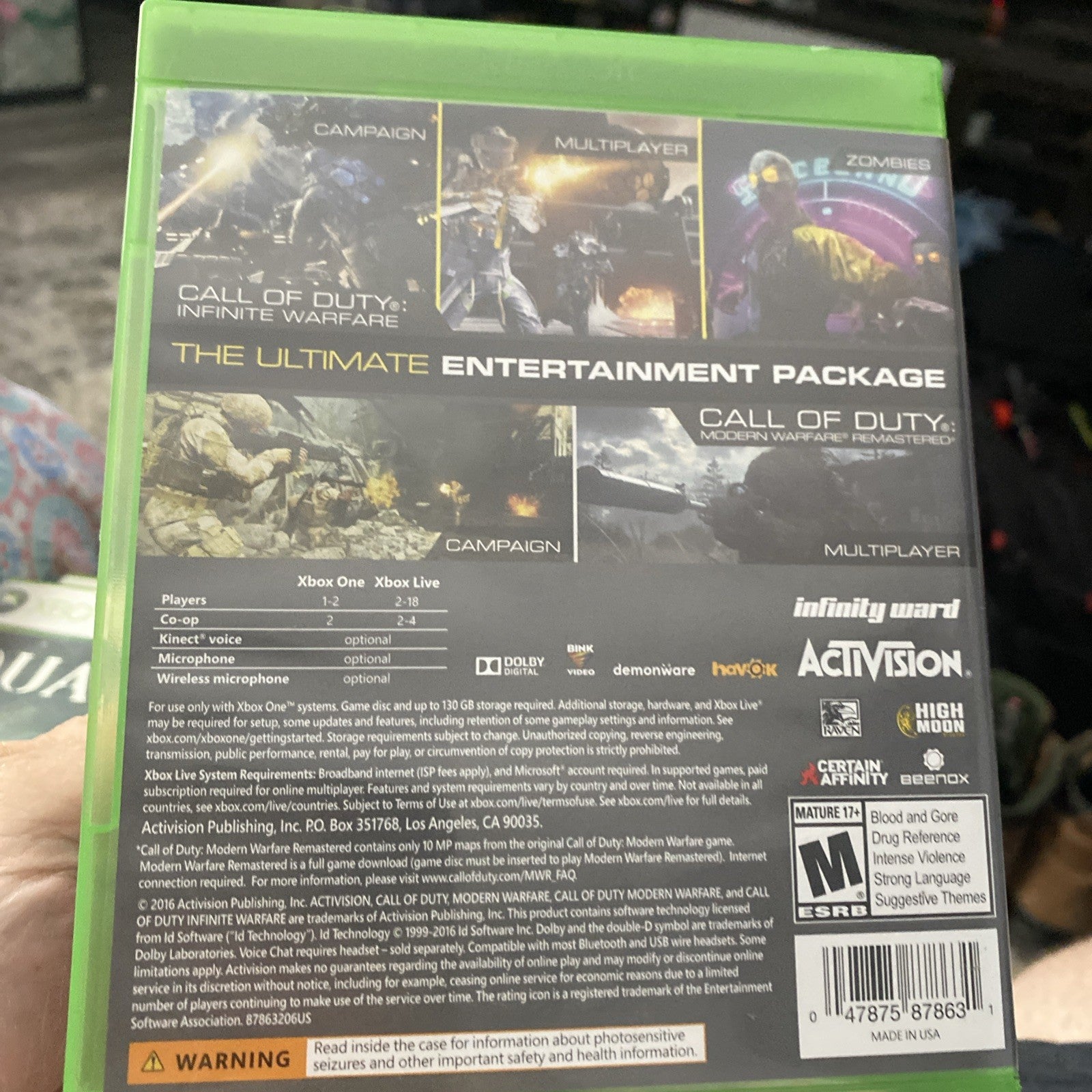 Call of Duty: Infinite Warfare and Call of Duty: Advanced Warfare - Xbox One