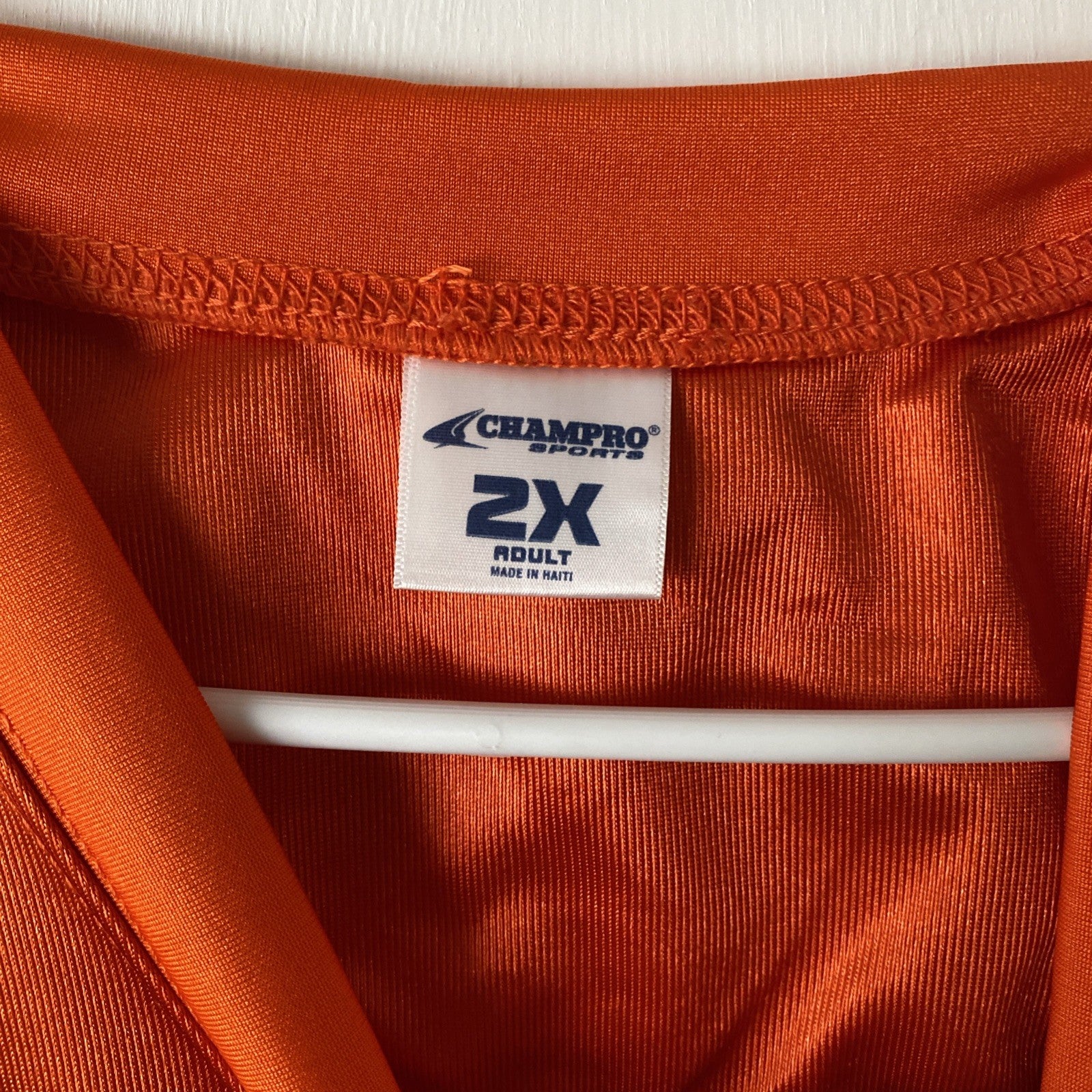 Champro Sports Men’s Jersey Football Orange And Black 2X