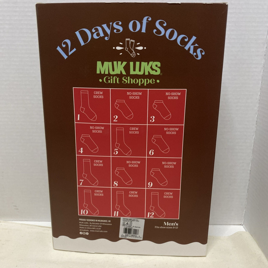 Muk Luks 12 Days Of Socks  Men’s Christmas Holidays