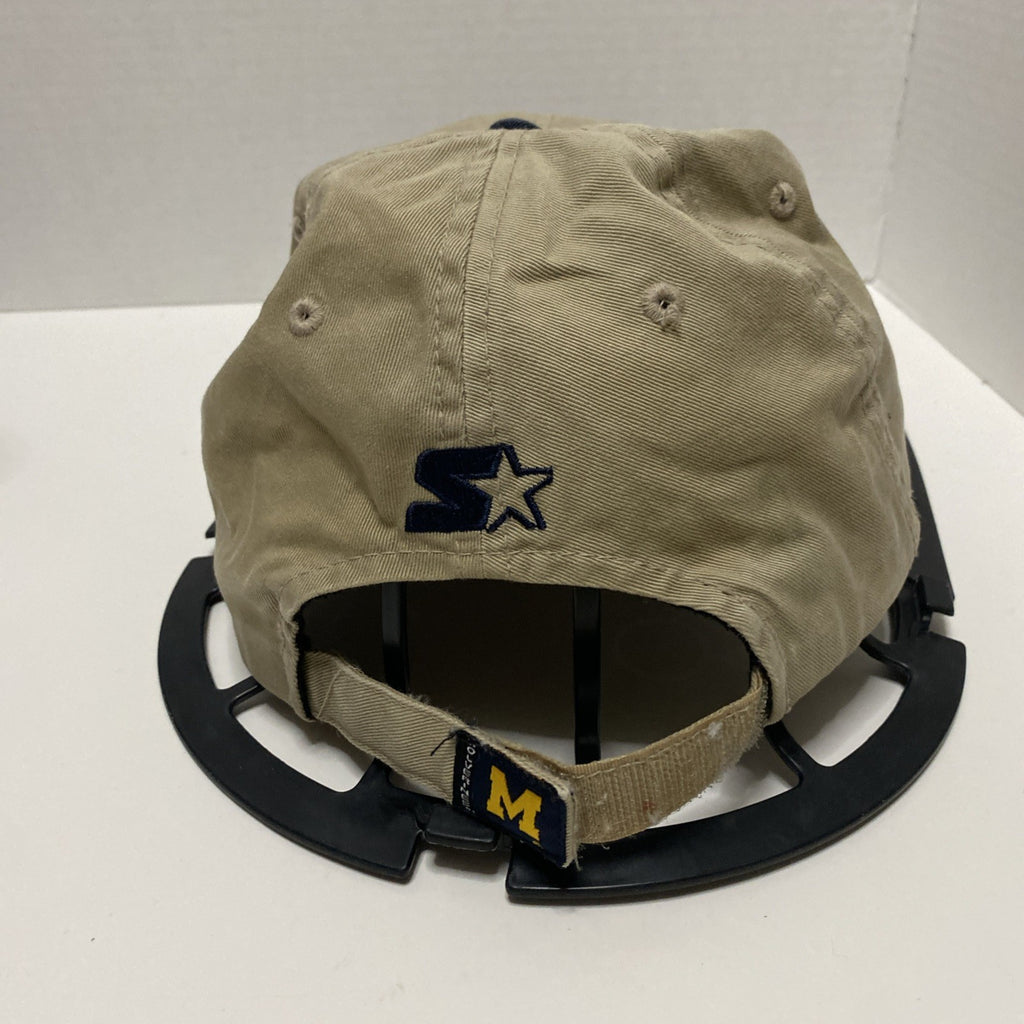 University of Michigan Wolverines go blue baseball cap team starter strap back