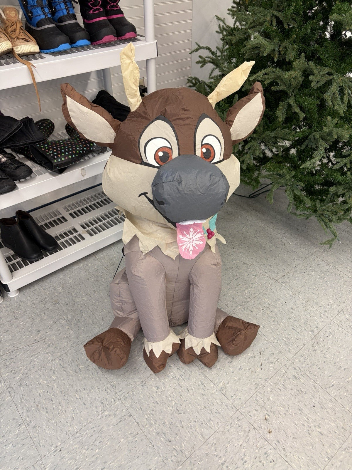 Disney Frozen 3.5 Ft Baby Sven Airblown Christmas Inflatable Yard Decor