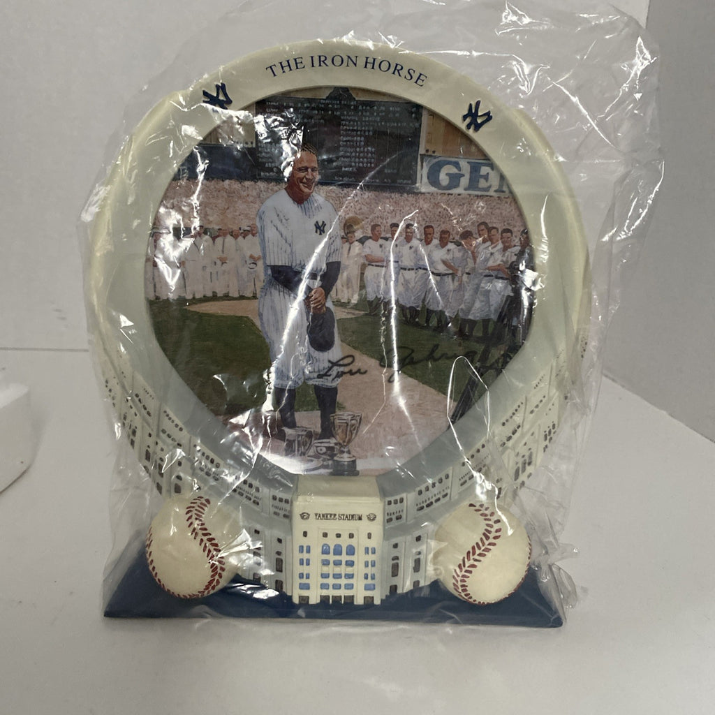 Rare The Iron Horse “Lou Gehrig” Limited Edition Plate Yankee Stadium 1999 Coa