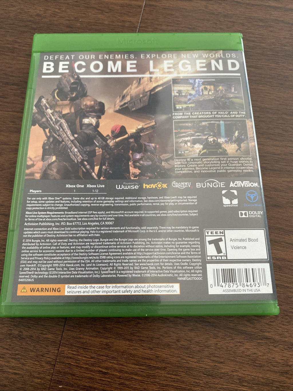 Destiny (Microsoft Xbox One, 2014)