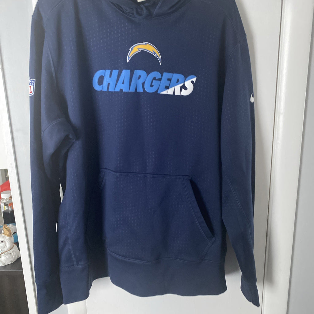 NFL San Diego Chargers on field apparel XL  thermal fit sweatshirt with Pocket