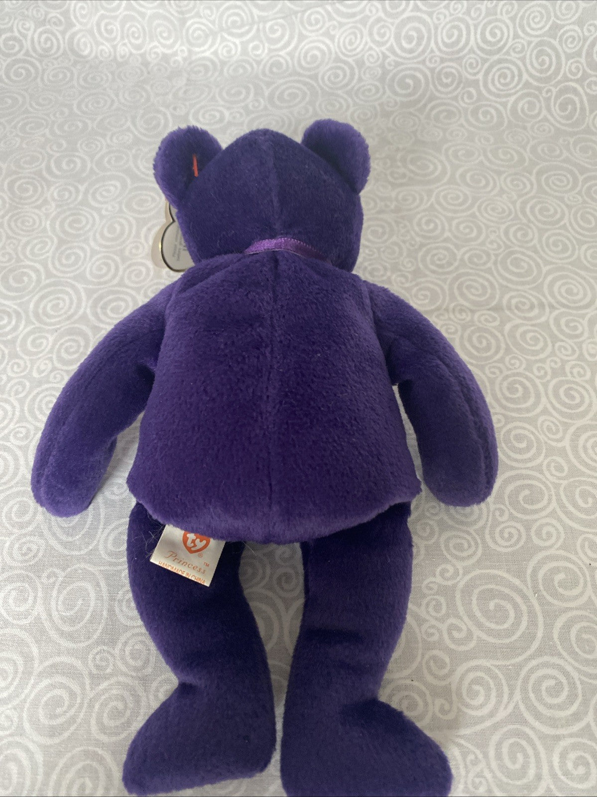 Beanie Baby Princess The Bear - Princess Diana Beanie Baby 1997 - Purple