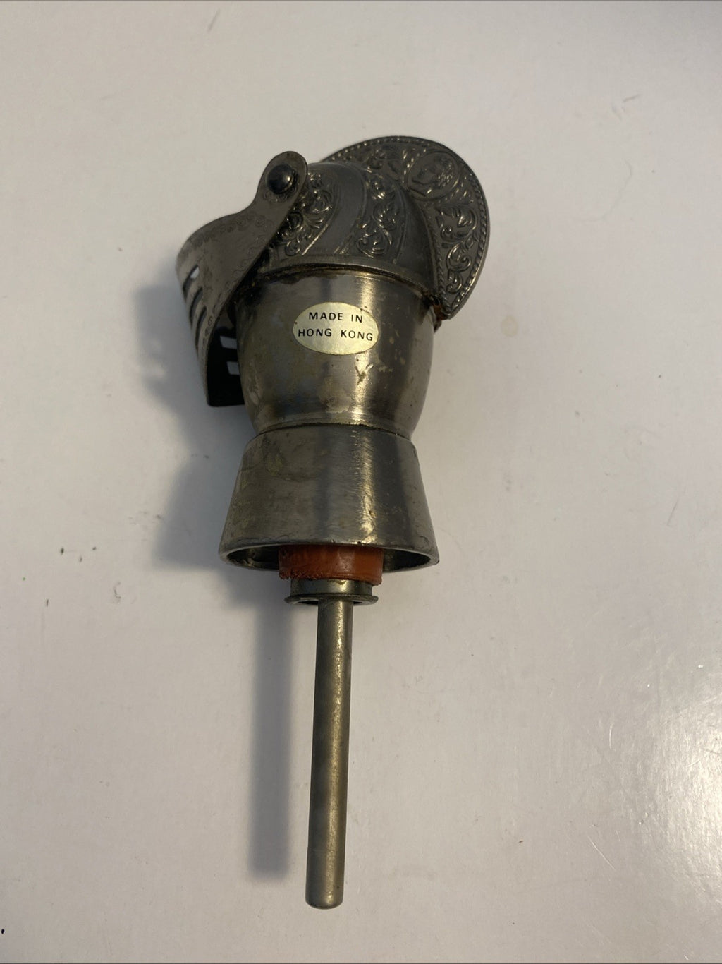 Vintage Rare Mideval Knight Wine Topper, Pouring Spout 