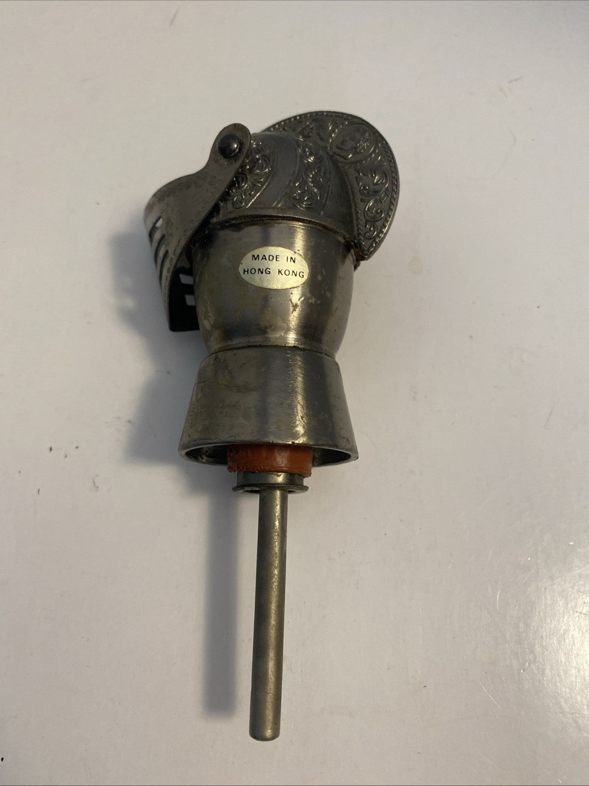 Vintage Rare Mideval Knight Wine Topper, Pouring Spout 
