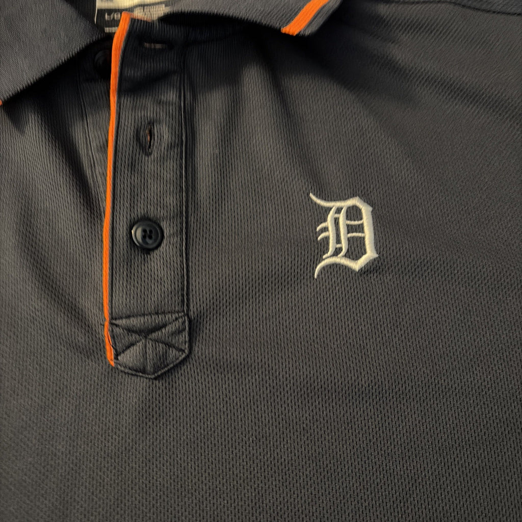 Genuine Merchandise Mlb Men’s Large Detroit Tiger Polo Short Sleeve Blue
