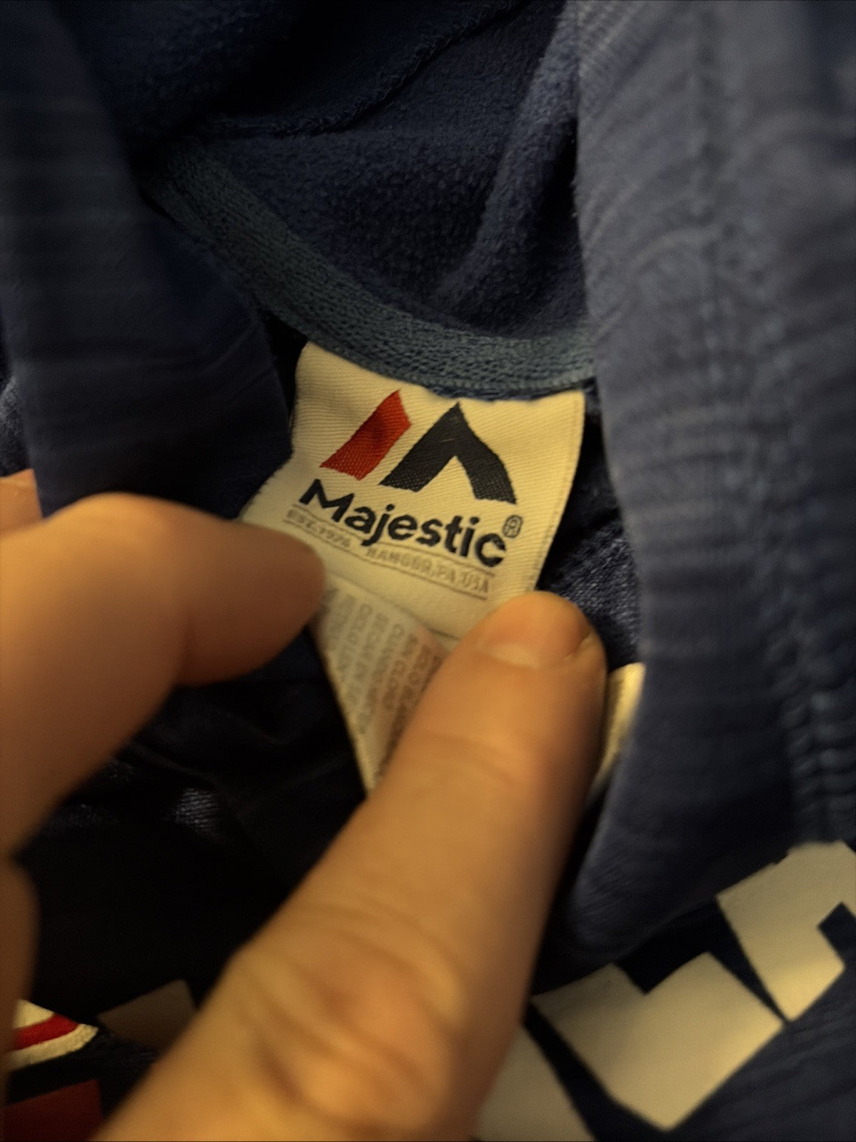 Majestic Chicago Cubs Hoodie MLB Authentic Collection, Youth Medium