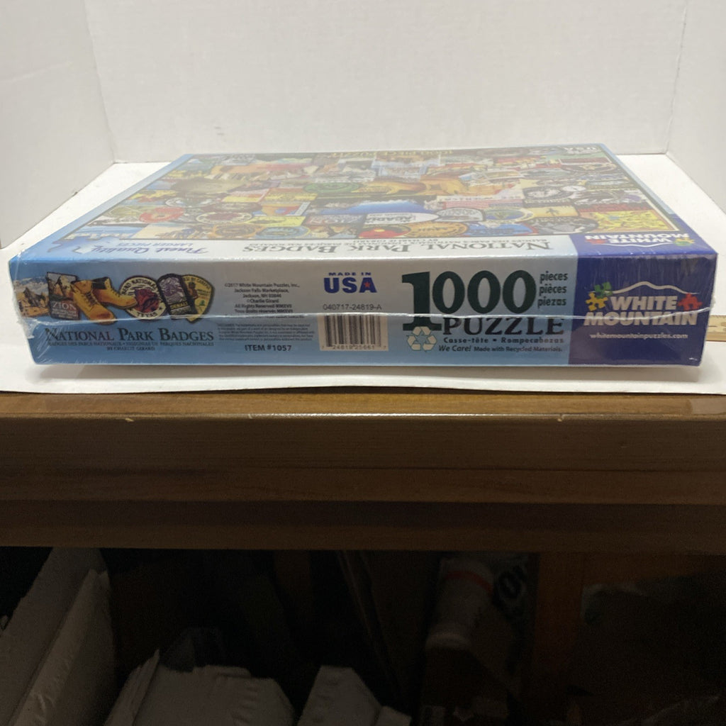 White Mountain-National Park Badges by Charlie Girard-1000 Pieces-New!