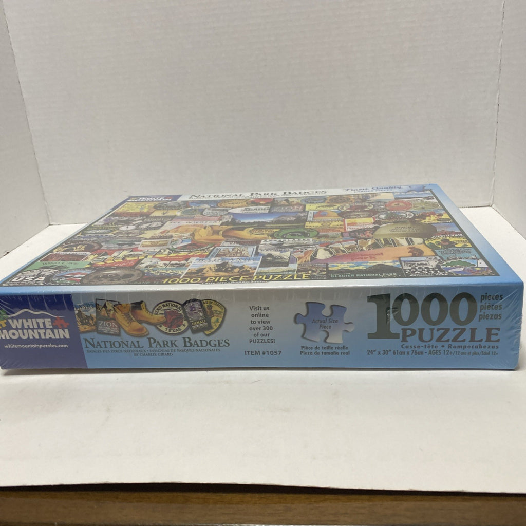 White Mountain-National Park Badges by Charlie Girard-1000 Pieces-New!