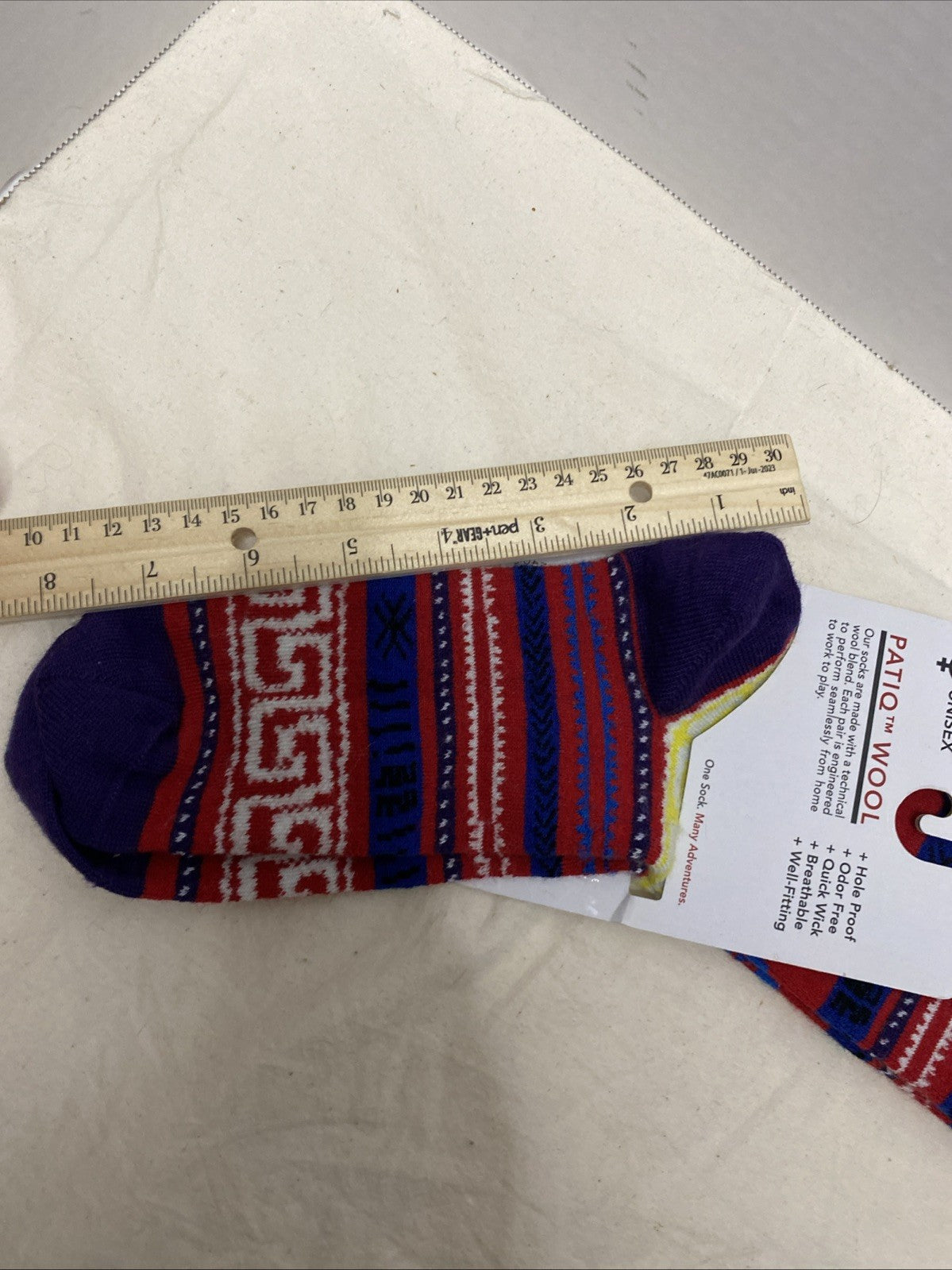 Patiq 55% WOOL Socks Unisex Multi-Color