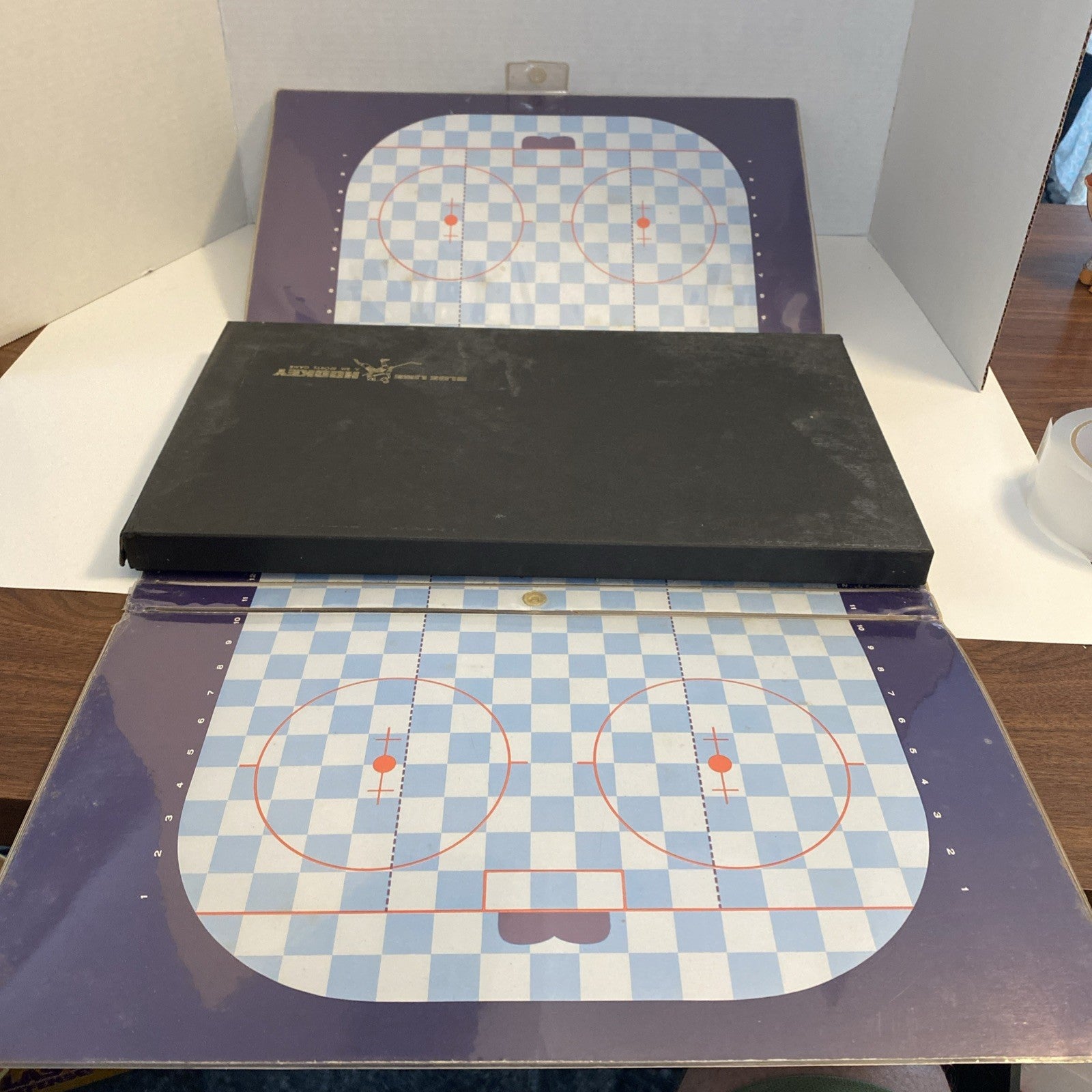Vintage 1968 Blue Line Hockey Board Game 3M Sports Game Complete Vinyl Case