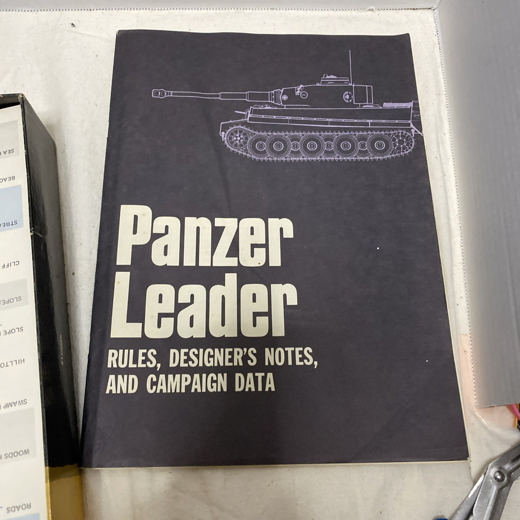 Vintage Avalon Hill Panzer Leader Board Game of Tactical Warfare 1944-45