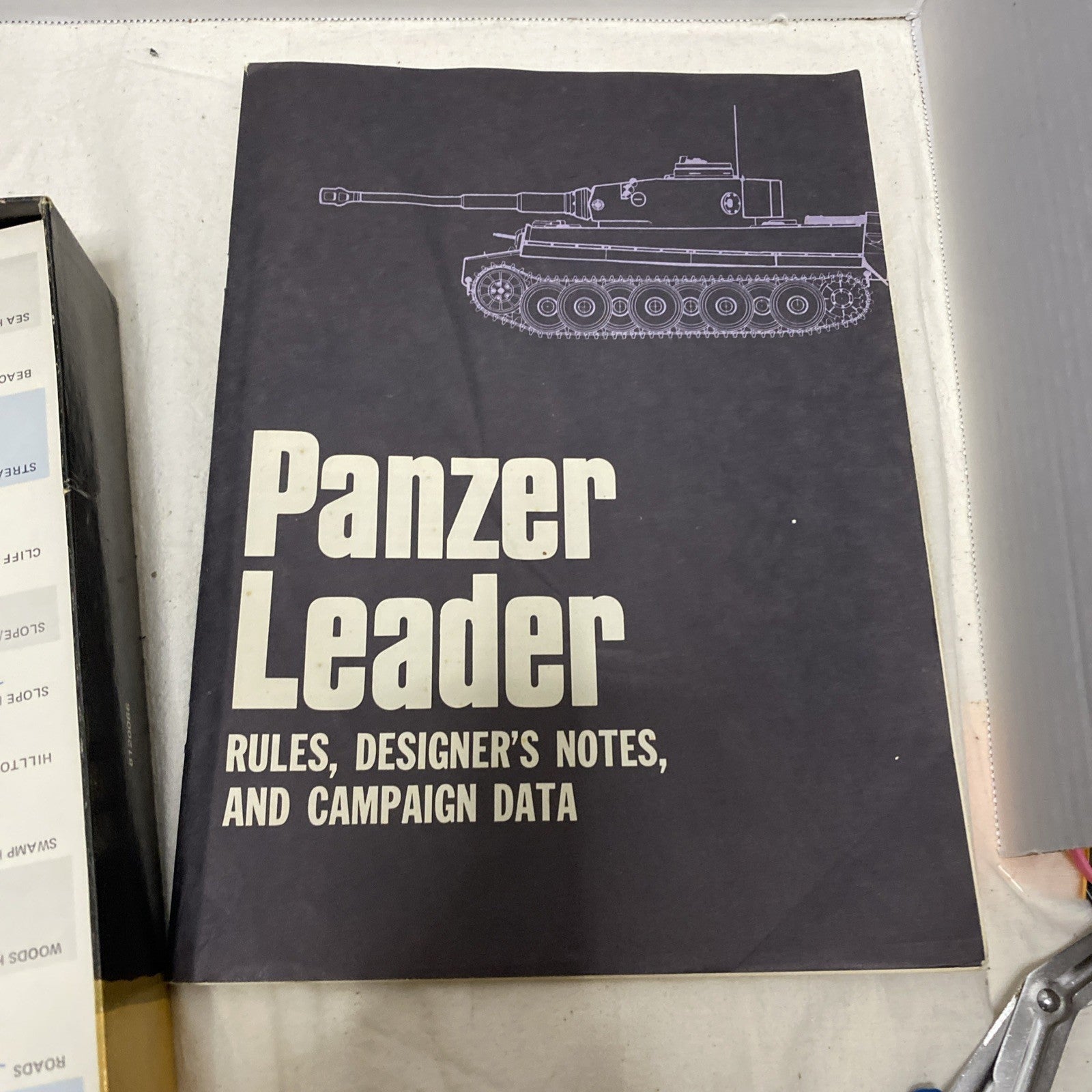 Vintage Avalon Hill Panzer Leader Board Game of Tactical Warfare 1944-45