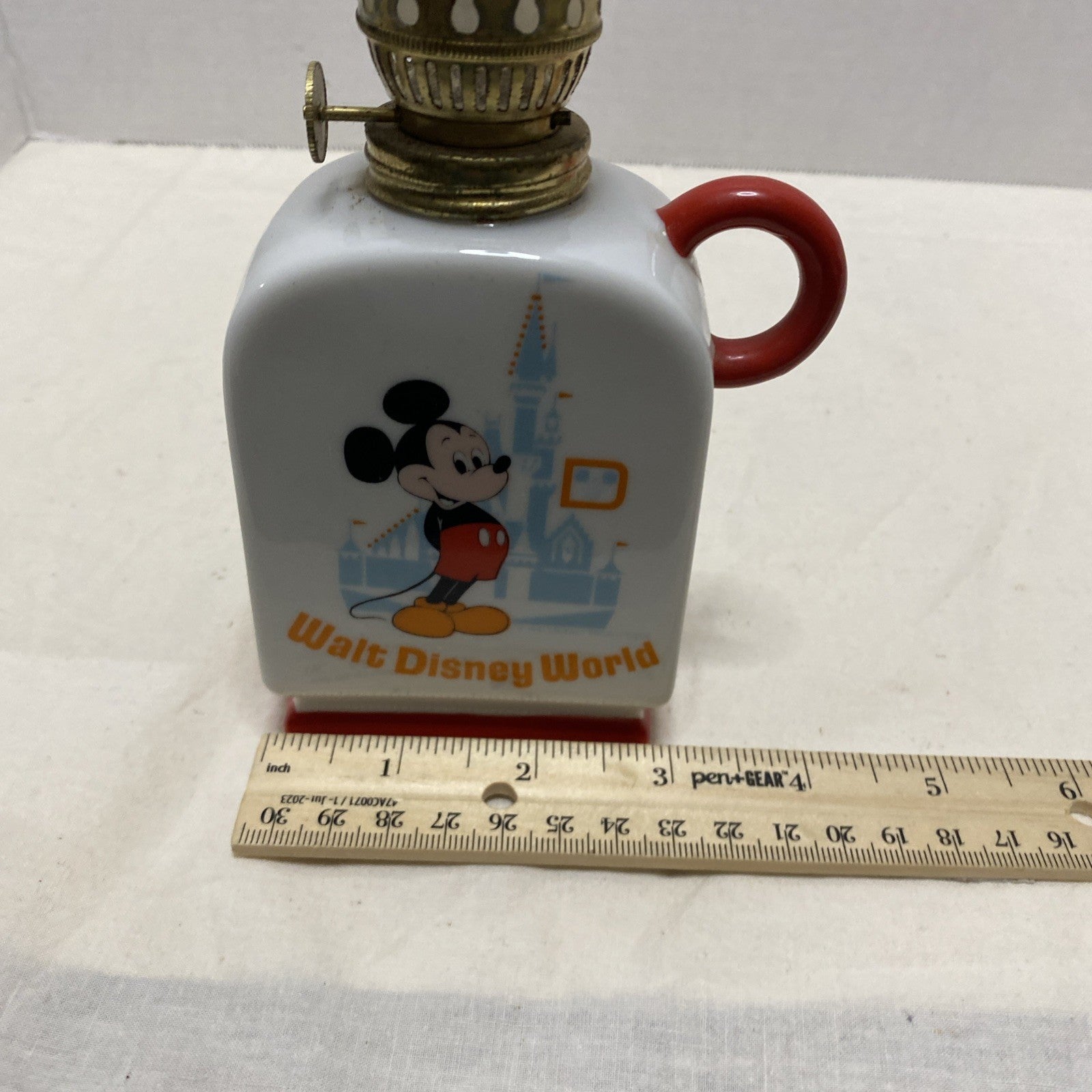 Vintage Walt Disney Production Mickey Finger Oil Lamp Made In Japan -