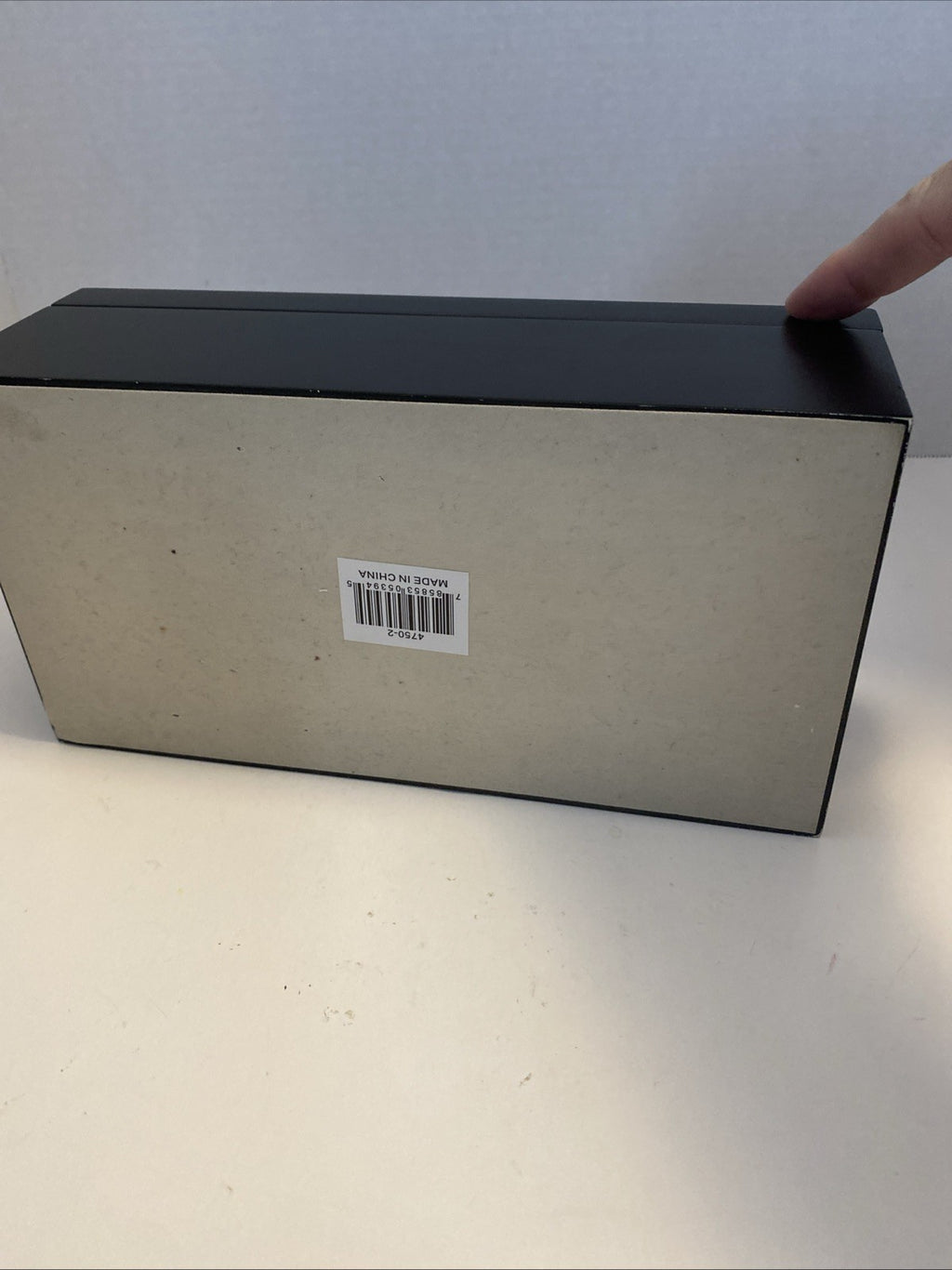 Handmade wooden storage box, heavy recessed hinges, approx. 5.5 X 10.5