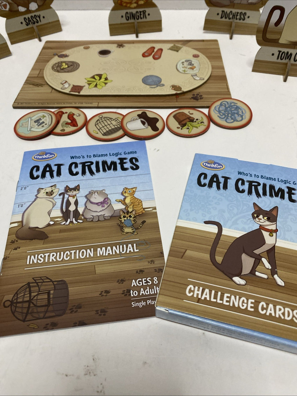 ThinkFun Cat Crimes Logic Brain Game and Brainteaser Ages 8 to Adult   