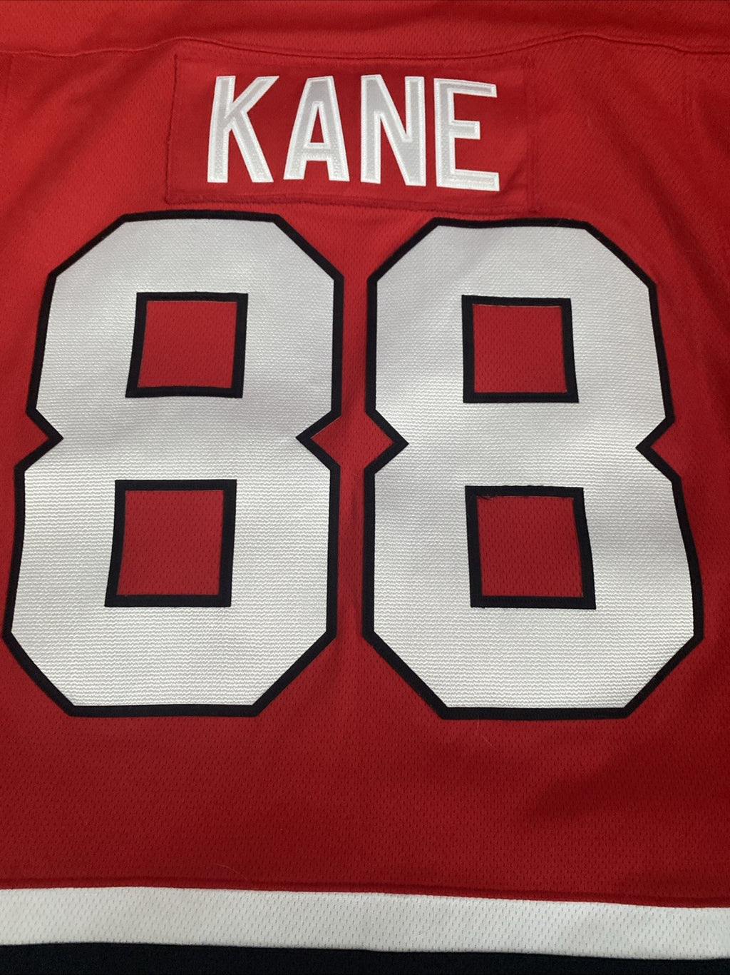 Fanatics Mens Red #88 Patrick Kane Chicago Blackhawks Authentic Jersey Size Lrg